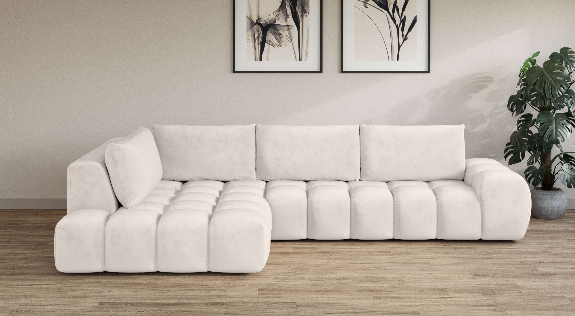 OTTO home Ecksofa "AZITA klein, L-Form, elegant und bequem Designsofa in Bu günstig online kaufen