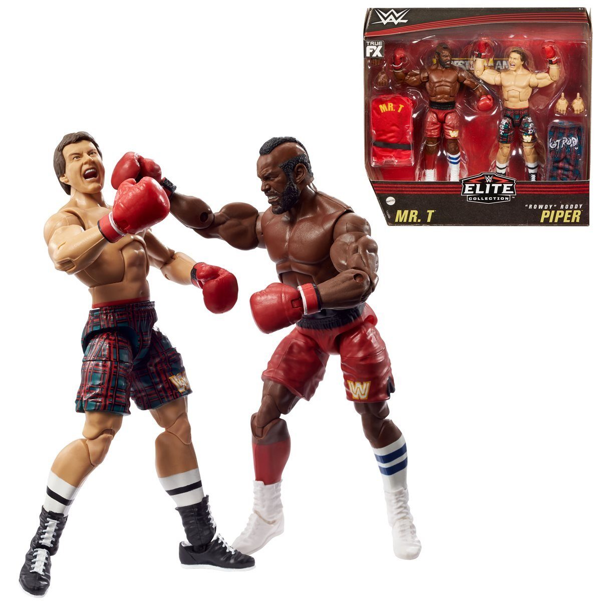 Mattel® Actionfigur WWE Elite Collection Mr. T And "Rowdy" Roddy Piper Фігурки 2Pack