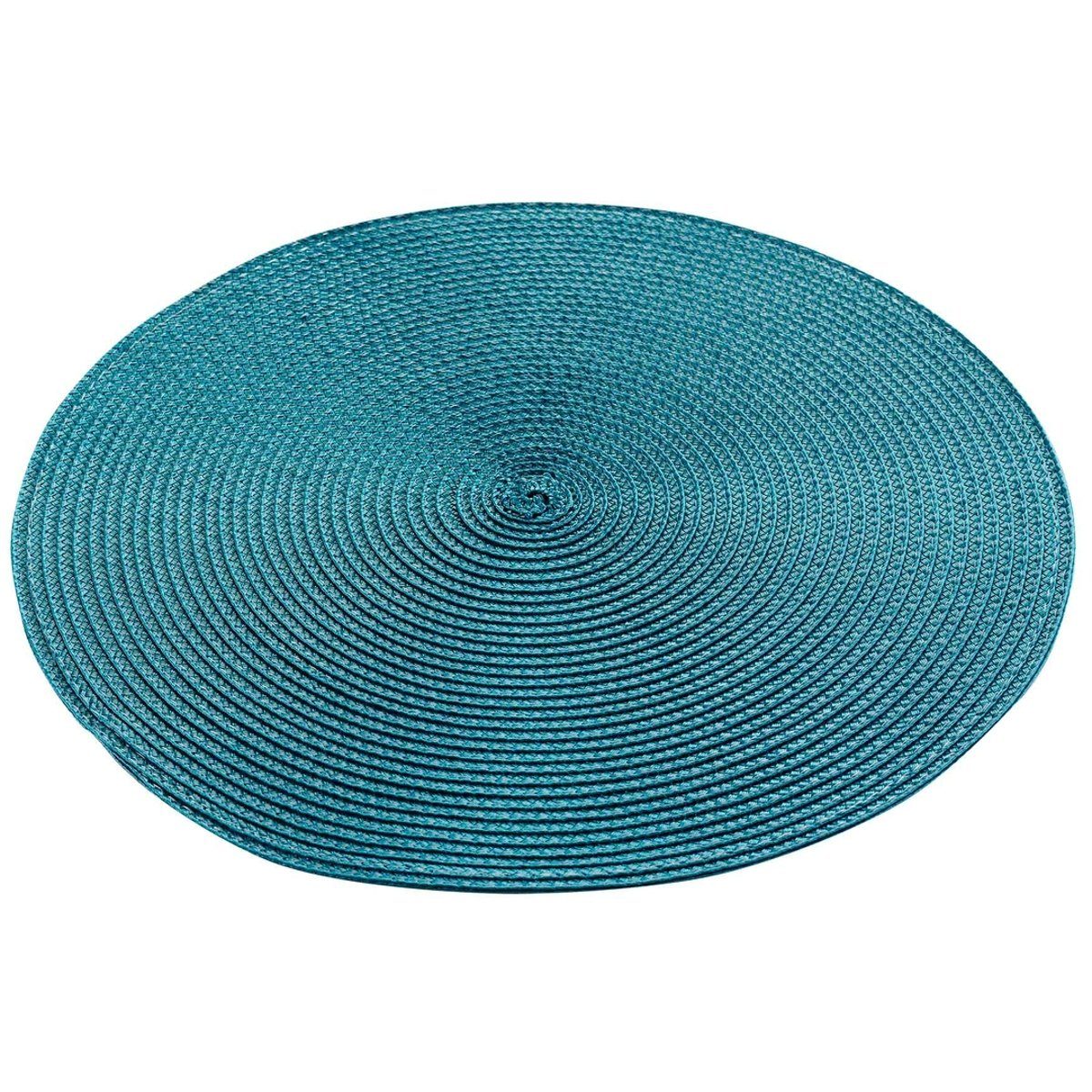 Macosa Home Platzset Tischset 4 STK. vers. Farben Kunststoff 35 cm rund Platzsets, (4er Set), Tischmatte Platzmatte Tisch-Unterlage Tischset