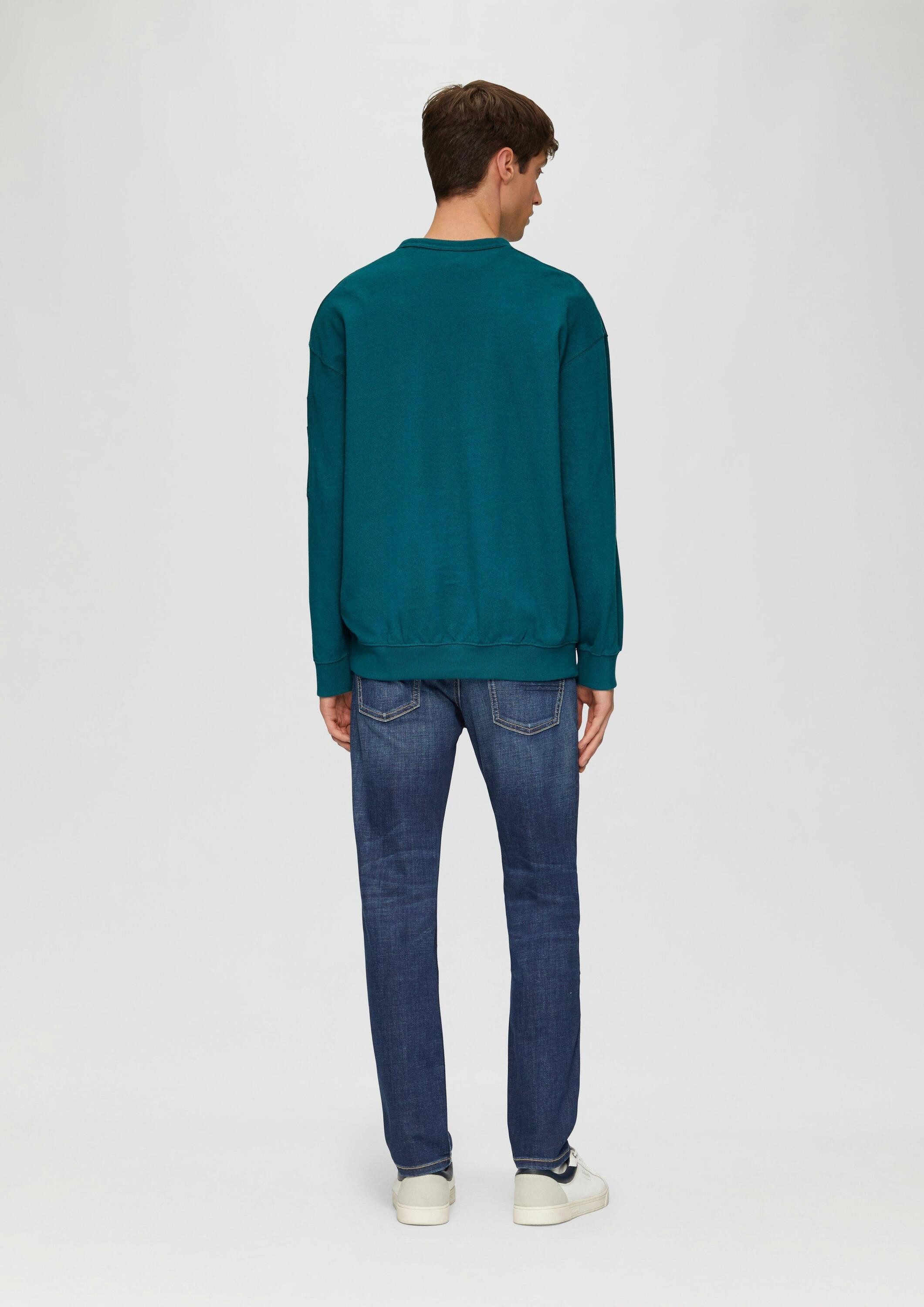 s.Oliver Sweatshirt Sweatshirt Relaxed-Fit-Sweatshirt mit Ärmeltasche