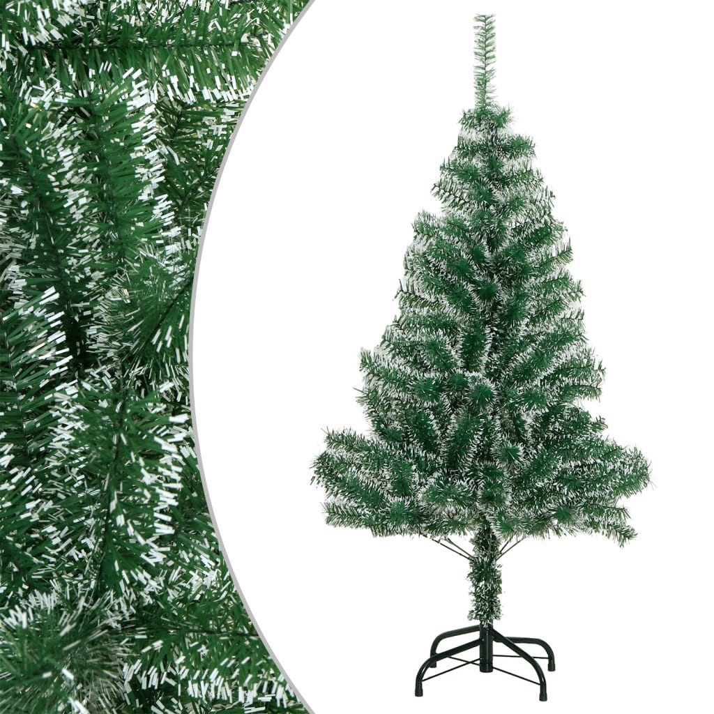vidaXL Künstlicher Weihnachtsbaum Künstlicher Weihnachtsbaum Beschneit Grün 150 cm
