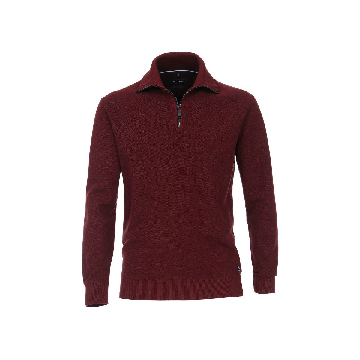 CASAMODA VENTI V-Ausschnitt-Pullover rot regular fit (1-tlg)