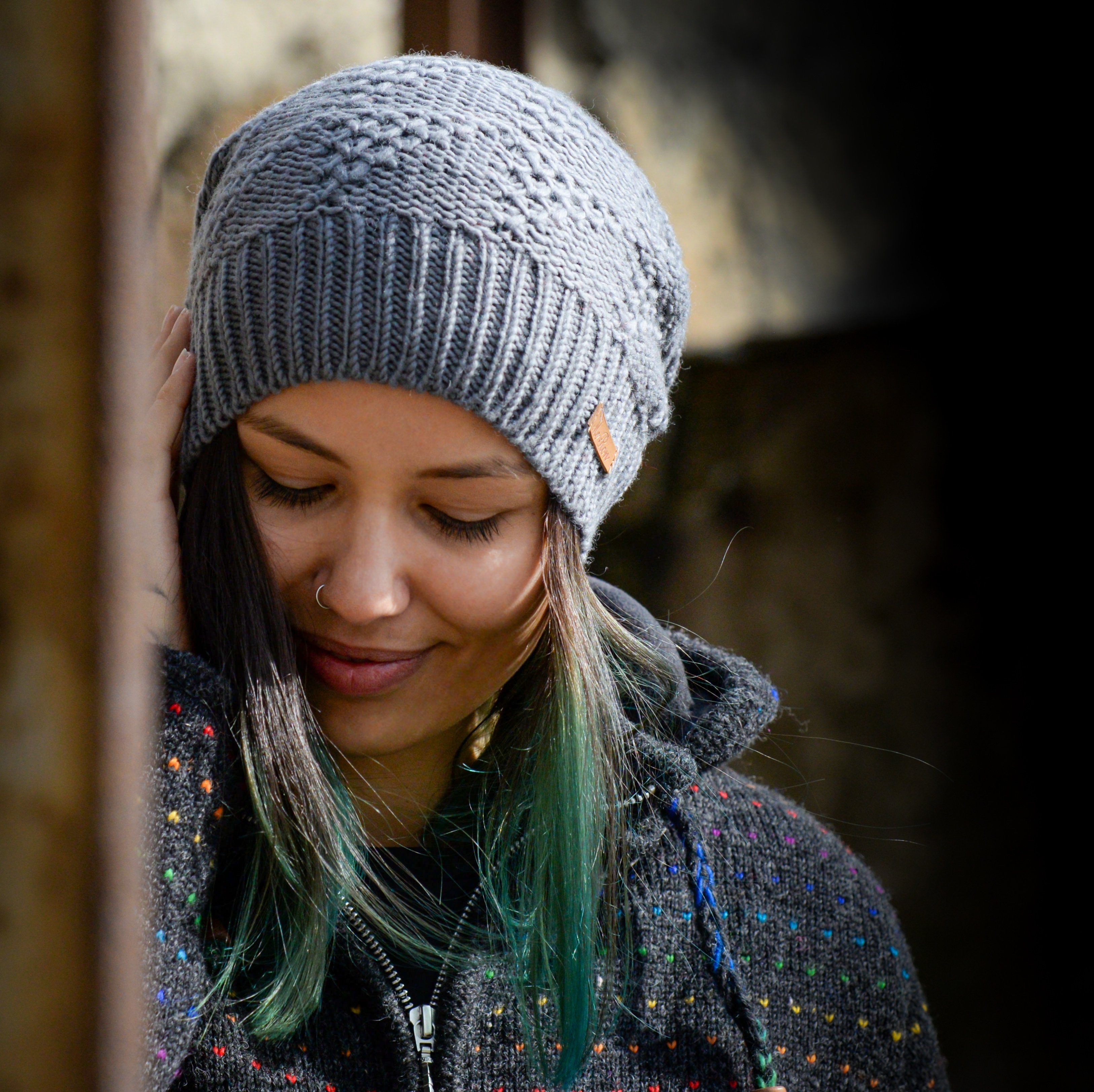 Aleena Strickmütze Beanie McRon Merino Modell Rost