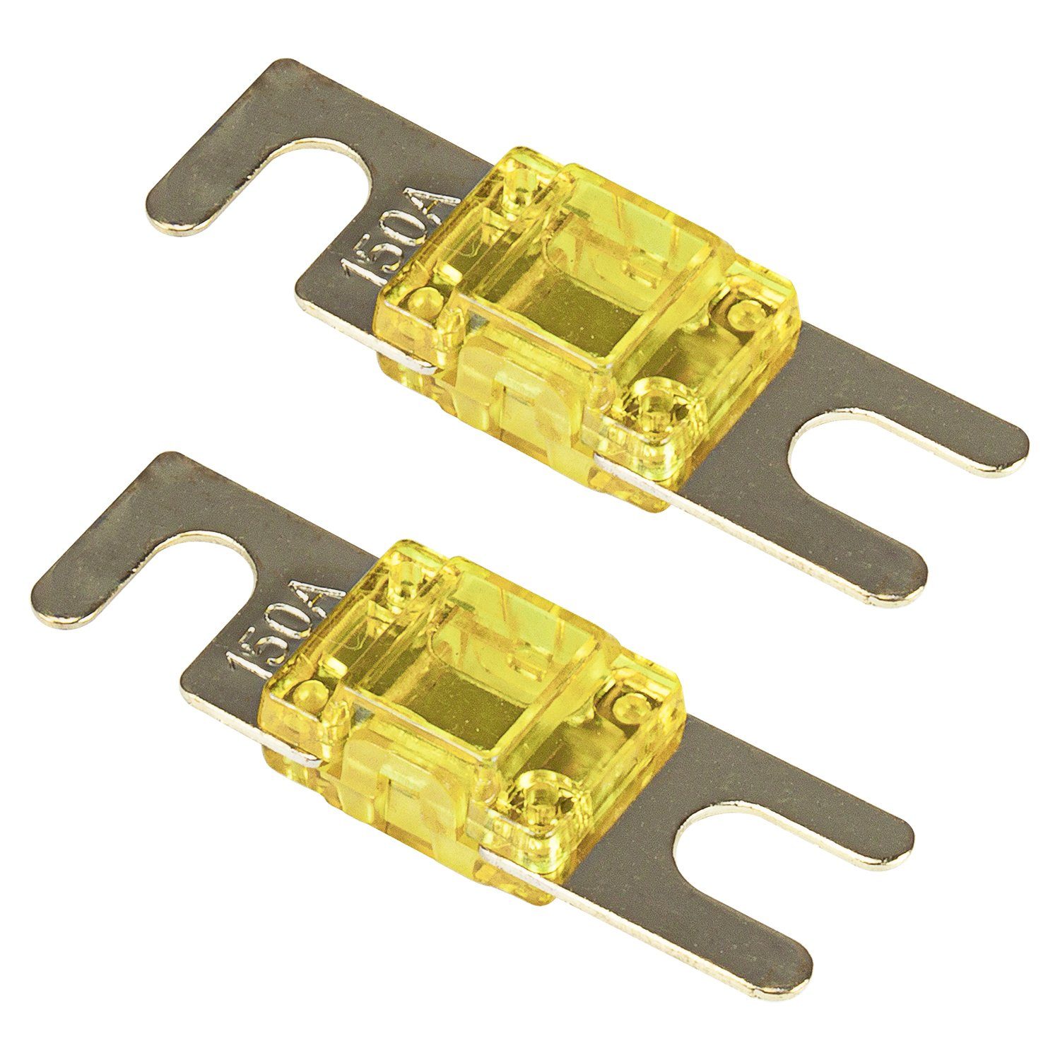 tomzz Audio Kfz-Sicherungshalter Mini ANL Sicherung 150A 2 Stück mit vergoldeten Kontakten
