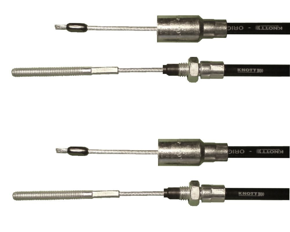 Knott Anhänger 2x Knott - Bremsseil 33921-1.09 HL: 930mm - GL: 1140mm