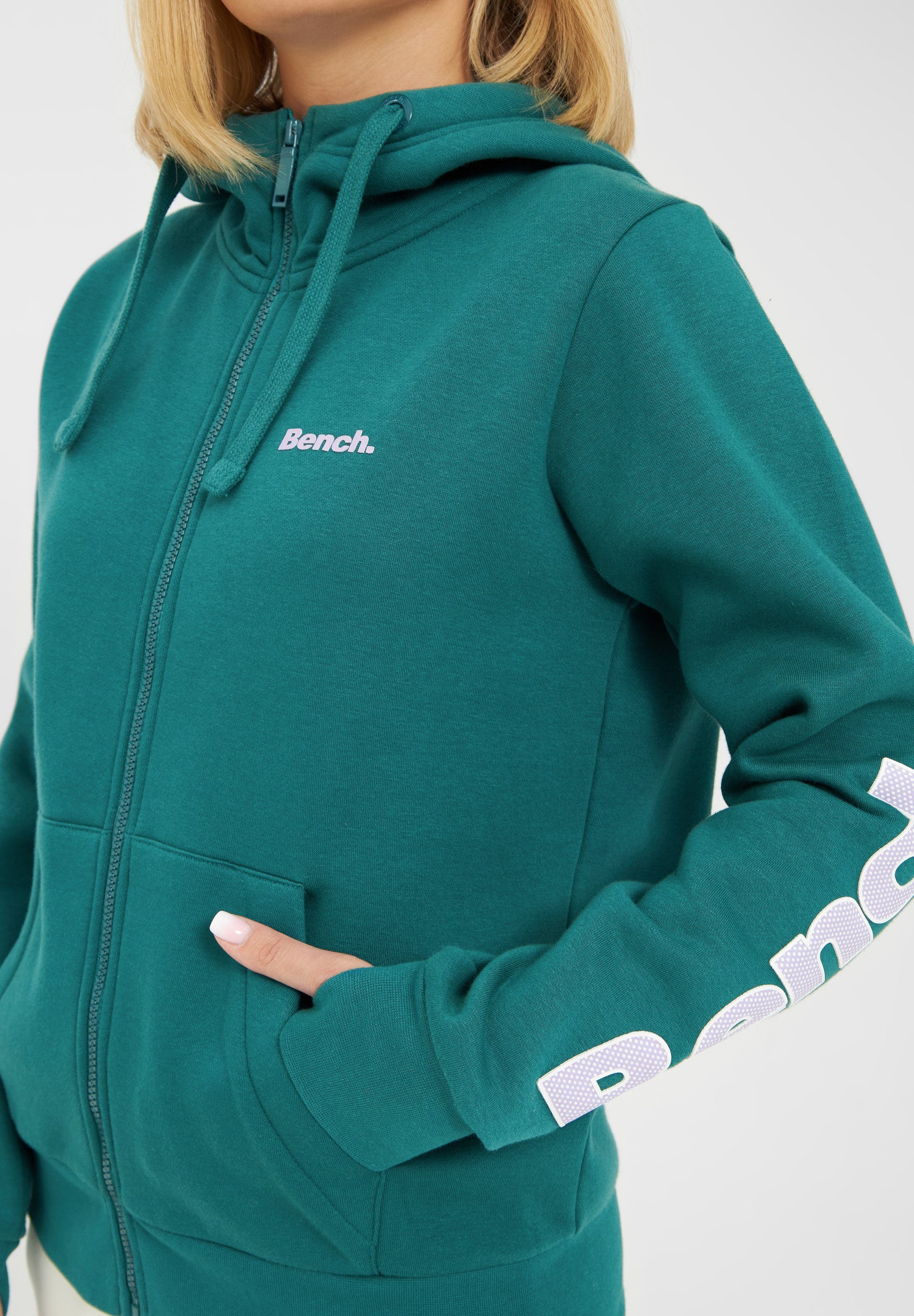 Bench. Sweatjacke DARCINE DARK GREEN