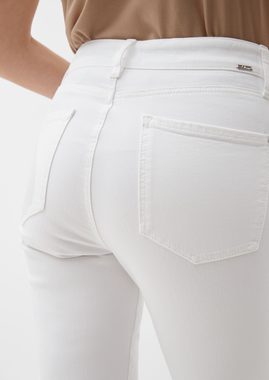 s.Oliver BLACK LABEL 7/8-Jeans Cropped-Jeans Flared / Slim Fit / High Rise / Flared Leg Logo