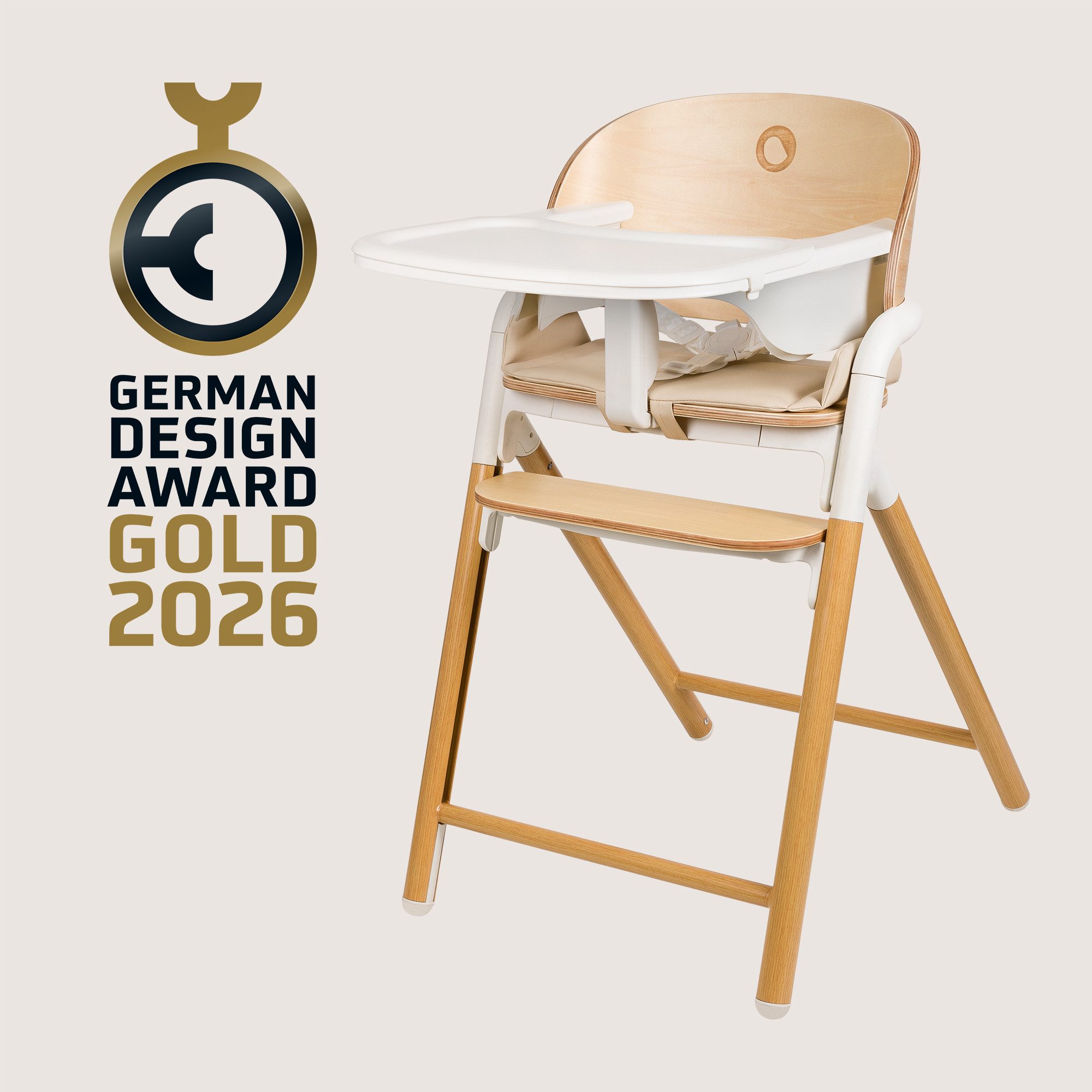 lionelo Hochstuhl CELIA (3-in-1-Hochstuhl Komplettset), 3in1/Einhandverstellung/Kunstleder/Tablett/Babyset enthalten – Bild 3 von 5