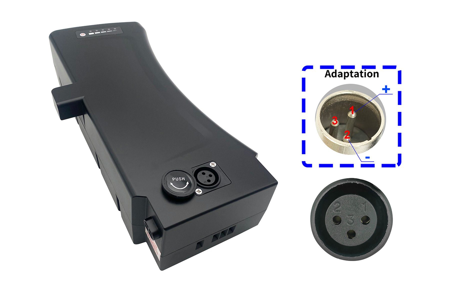 PowerSmart LEB36YP008.D29 E-Bike Akku 11.6Ah / 430Wh für Kreidler Vitality Shimano Nexus 7-Gang Li-ion 11600 mAh (36 V)