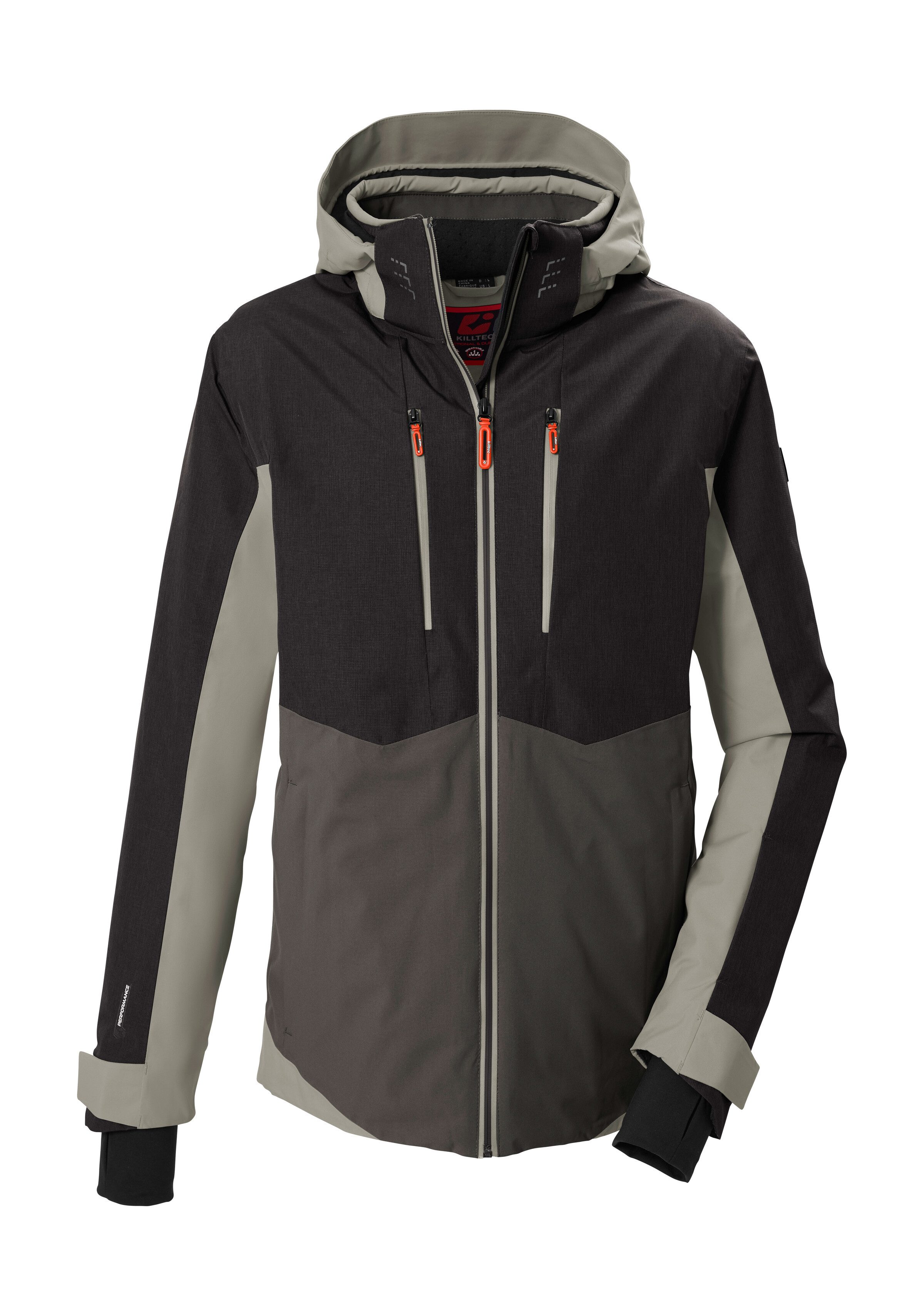 Killtec Skijacke KSW 62 MN SKI JCKT Wasserdichte, atmungsaktive Winterjacke mit abnehmbarer Kapuze