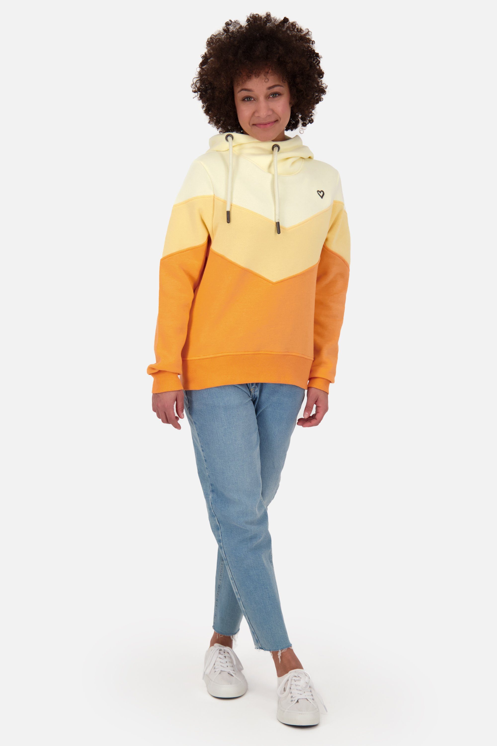 Alife & Kickin Kapuzensweatshirt Damen Sweatshirt Kapuzensweatshirt, Hoodie melange A Pullover tangerine StellaAK