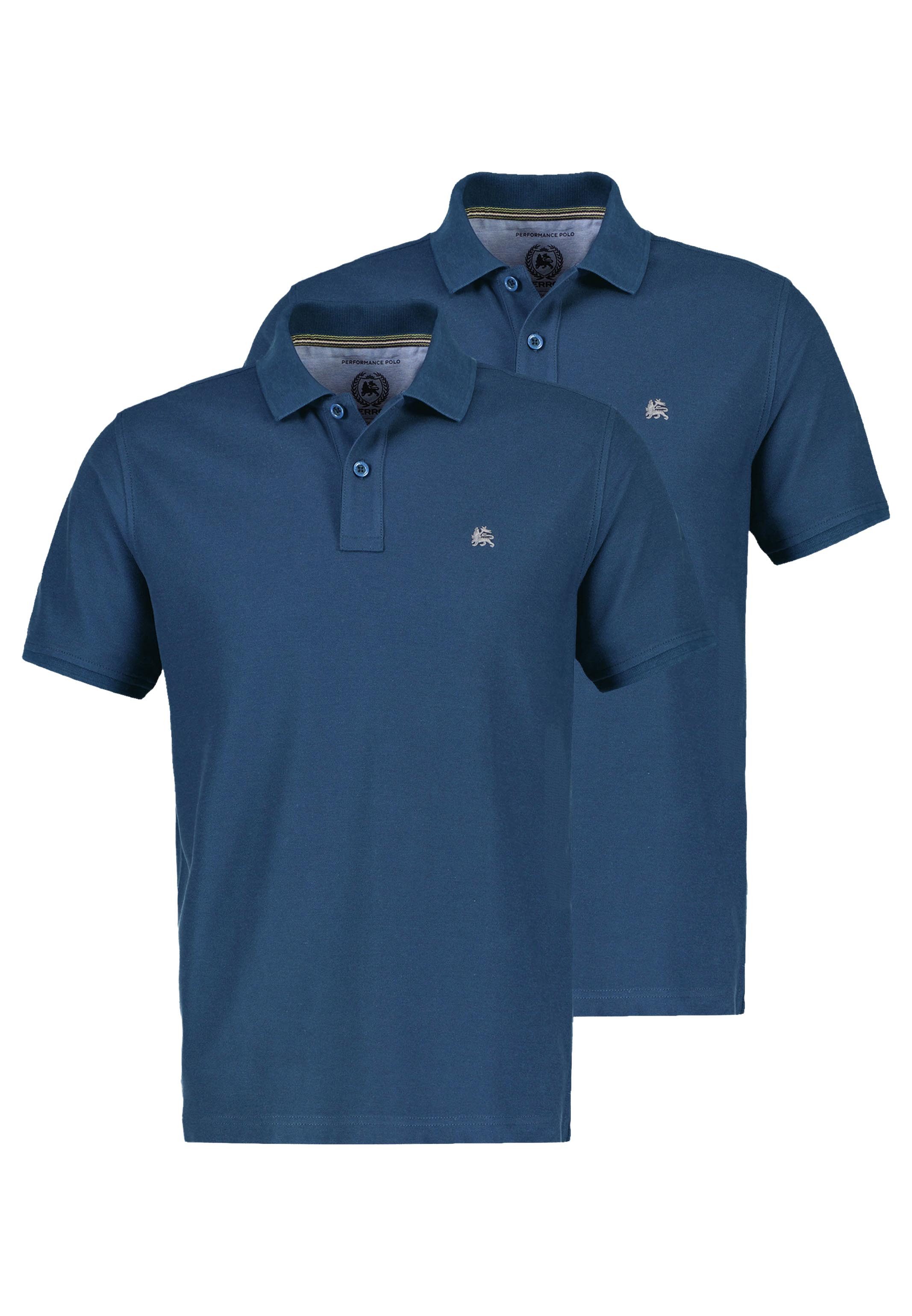 LERROS Poloshirt 2er Pack Basic (Spar-Set, 2-tlg) Poloshirt - Baumwolle - Atmungsaktiv - Leichte Piqueware