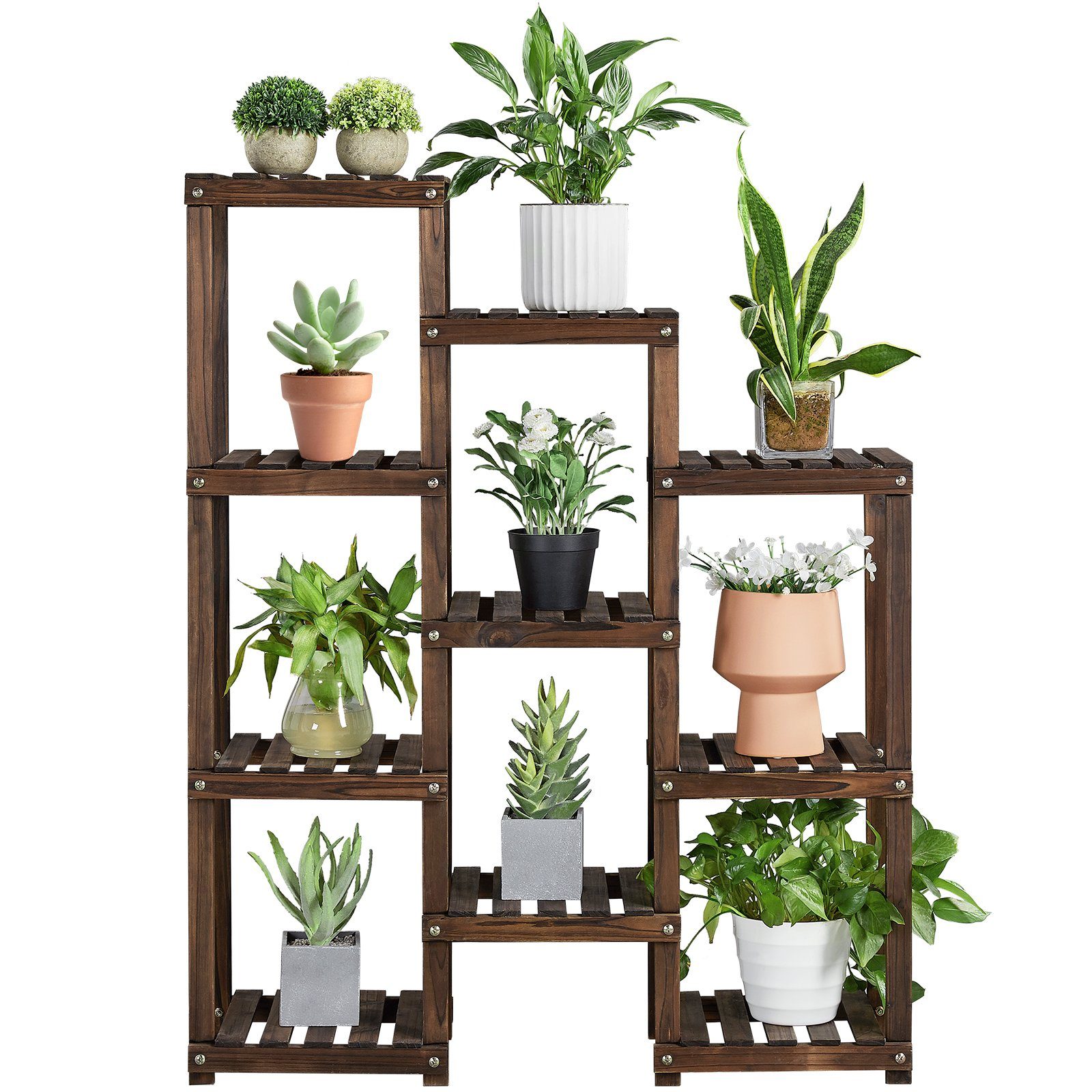 Yaheetech Blumenständer, Pflanzenständer mit 10 Plattformen günstig online kaufen