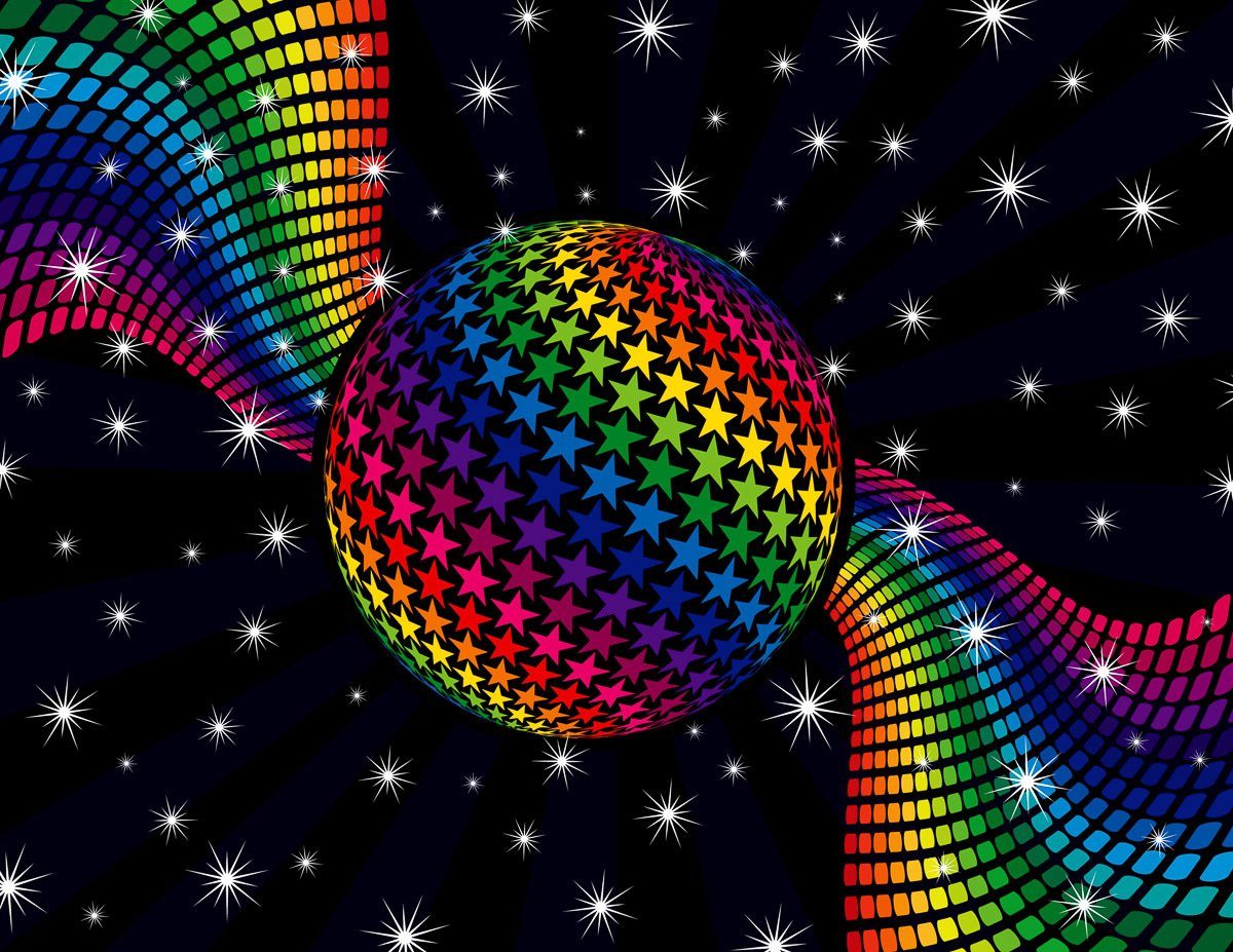 Fototapete Rainbow Papermoon Dance Disco