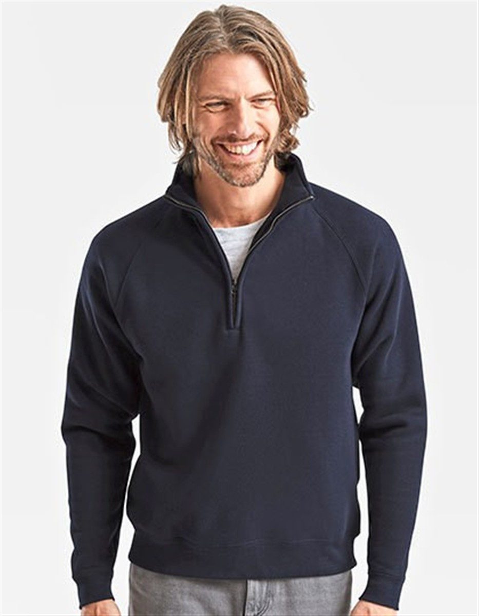 Fruit of the Loom Sweatshirt Premium Zip Neck Raglan Sweat