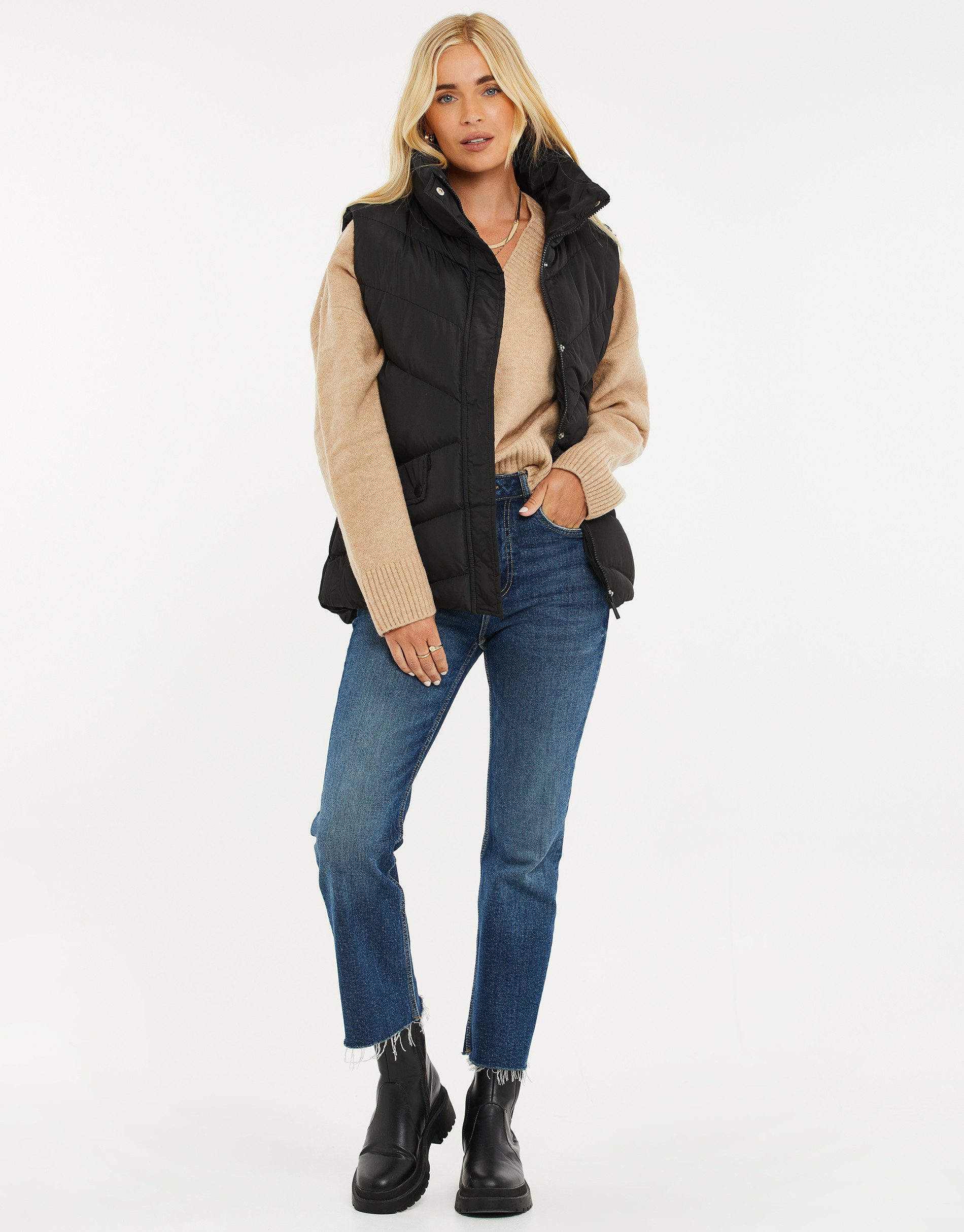 Threadbare Softshellweste THB Ladies Hazzi Quilted Gilet (1-tlg) mit hohem günstig online kaufen