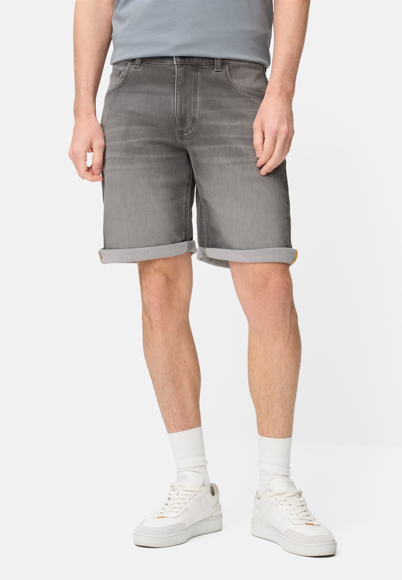 camel active Shorts fleXXXactive® Jeans Shorts mit Reißverschluss