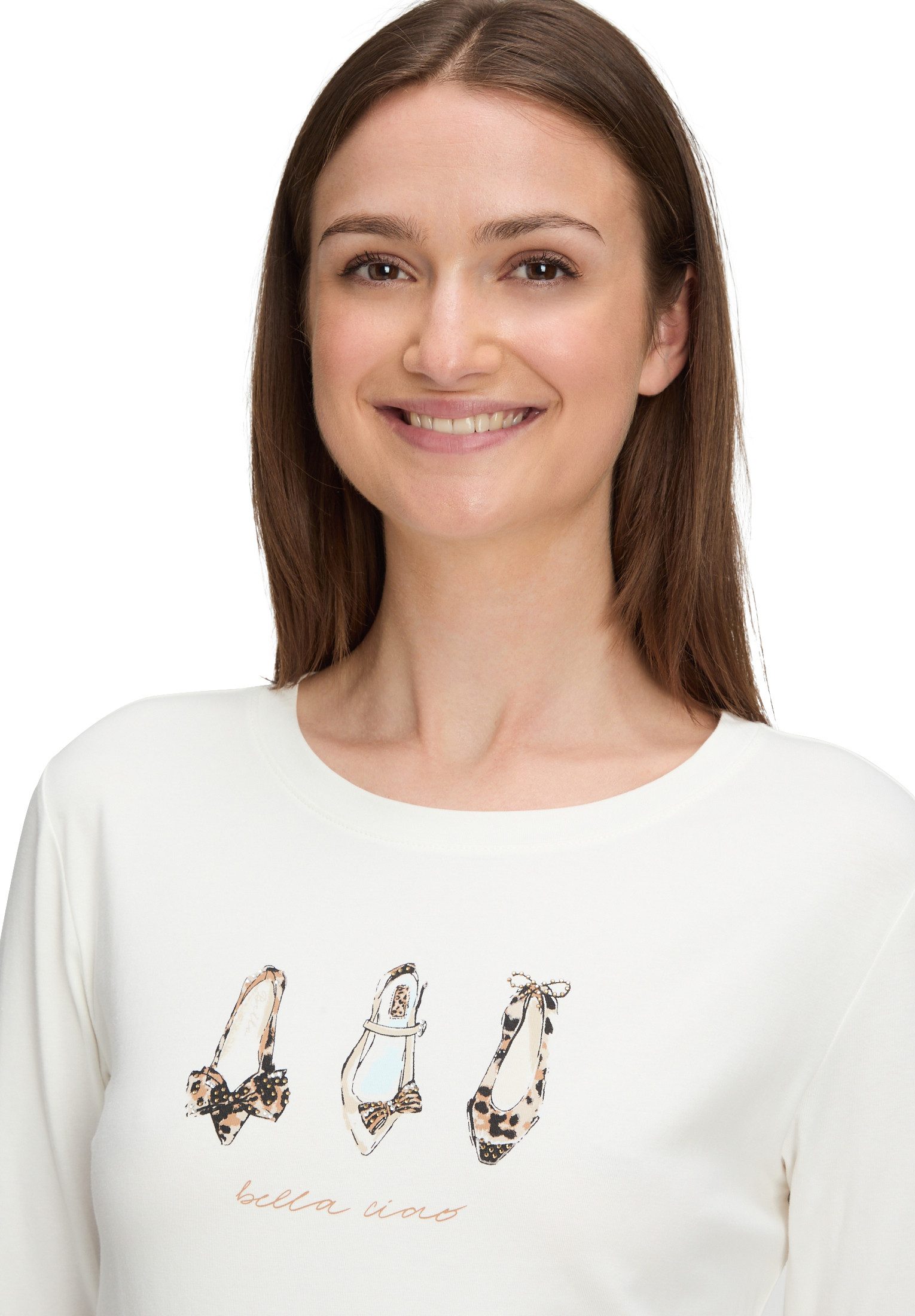 Betty&Co 3/4-Arm-Shirt Damen mit Print (1-tlg)