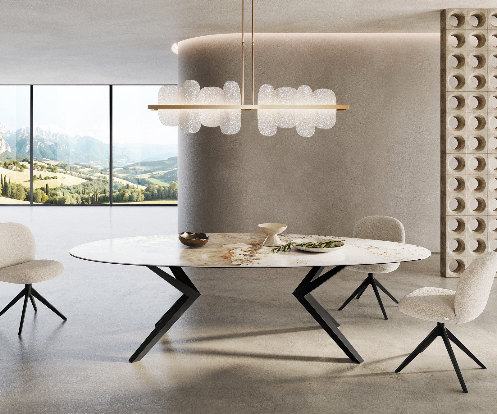 DELIFE Esstisch Edge, Oval Keramik Minas günstig online kaufen