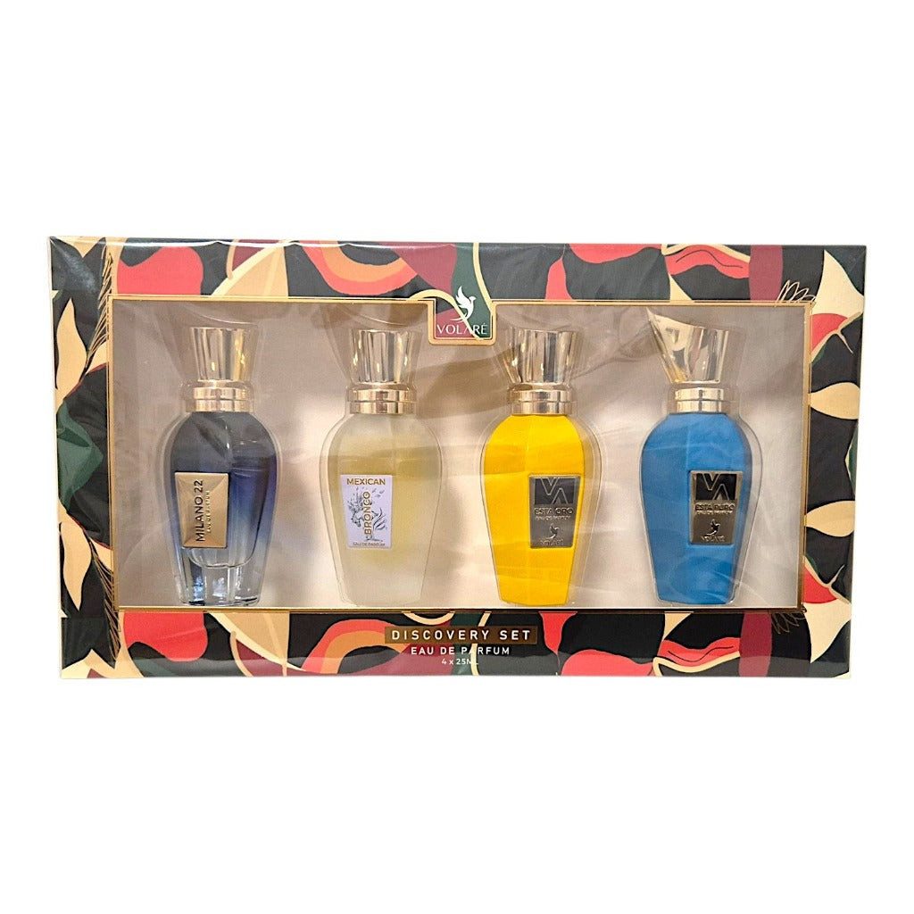 Volaré Perfumes Duft-Set Discovery Milano 22, Esta Oro & Mexican Bronco EDP 4 x 25 ml