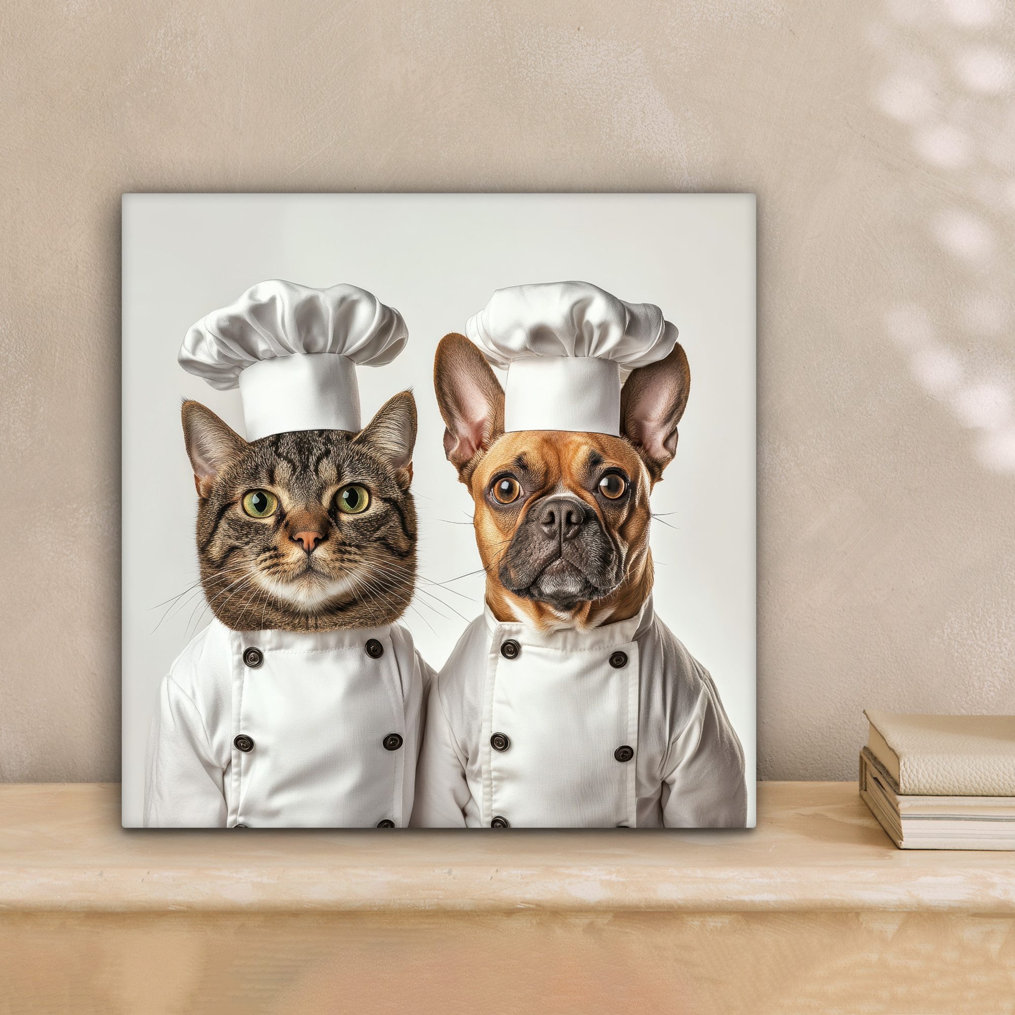 OneMillionCanvasses® Leinwandbild Katze - Hund - günstig online kaufen