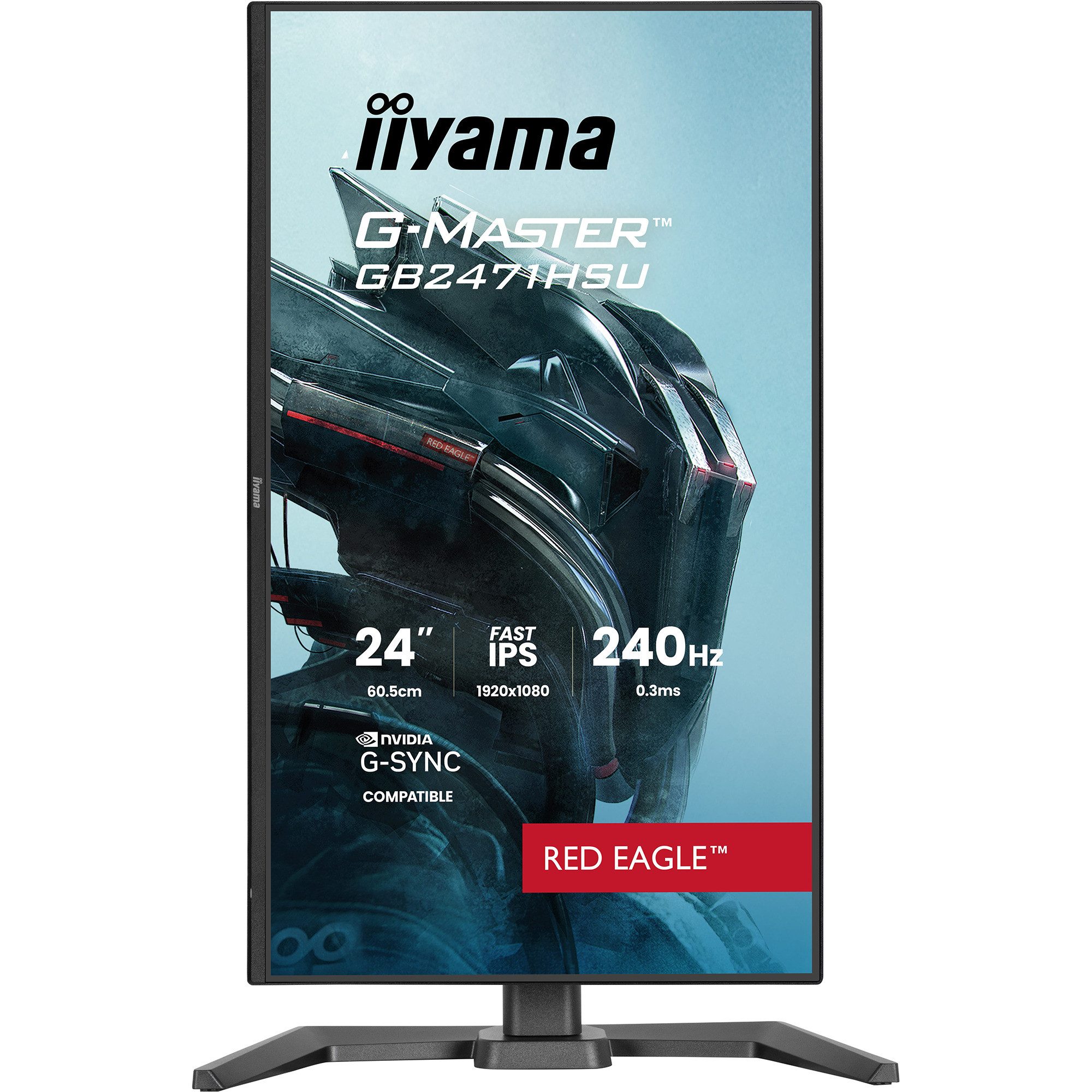 Iiyama iiyama G-Master GB2471HSU-B1 Red Eagle, TFT-Monitor (1920 x 1080 px)