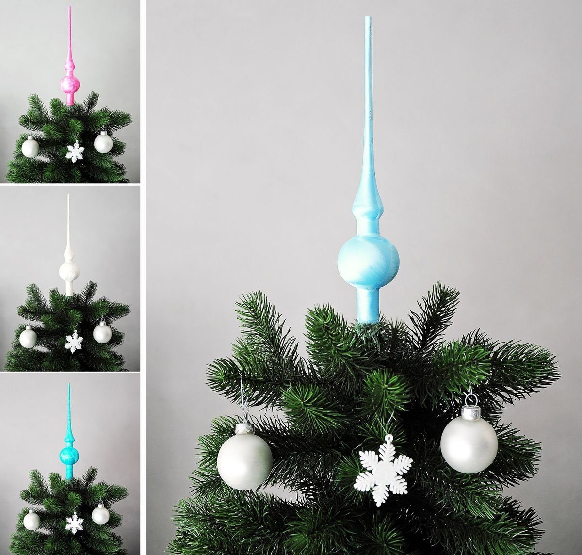 JACK Christbaumspitze JACK Christbaumspitze Spitze Glas 28cm Eislack Glanz günstig online kaufen