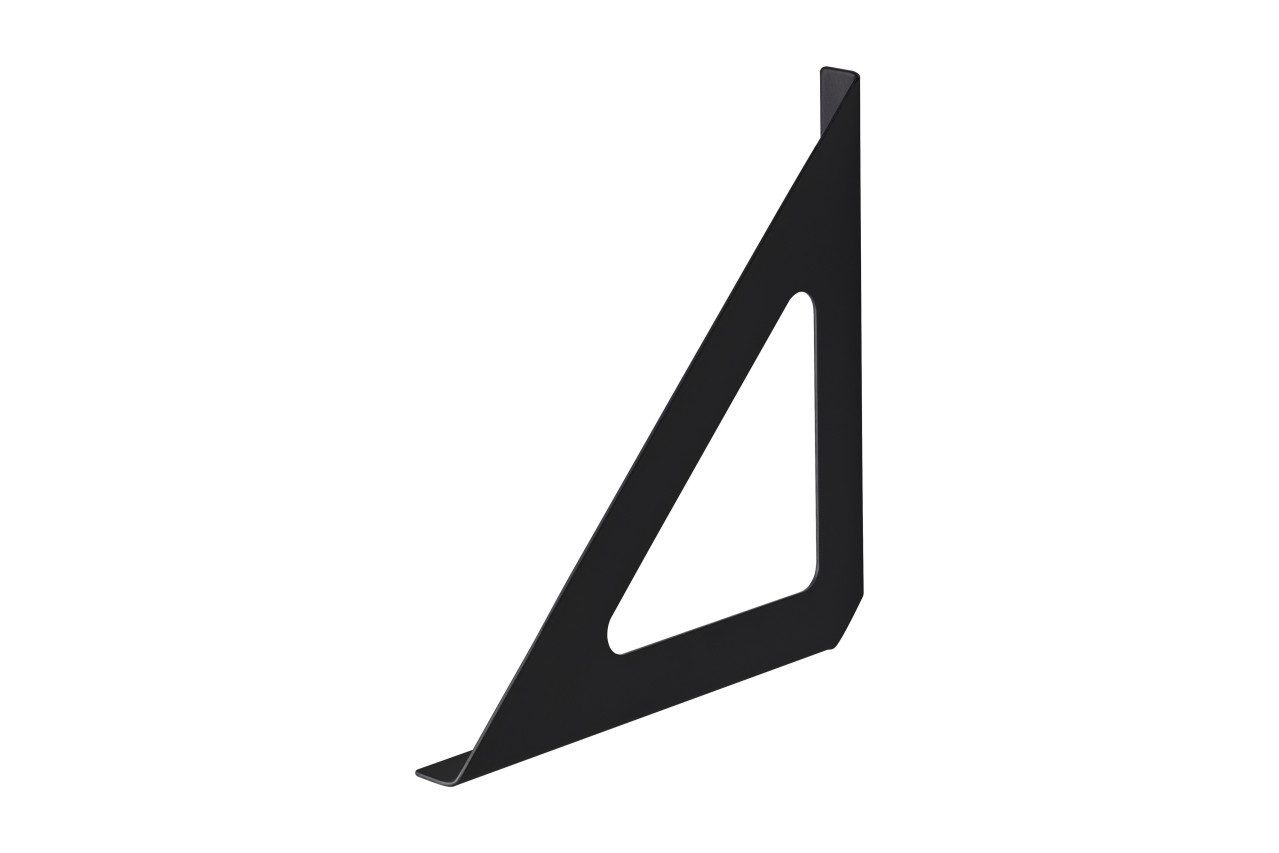 Dolle Wandregalhalter Dolle Regalträger Tri 19 x 19 cm schwarz Metall