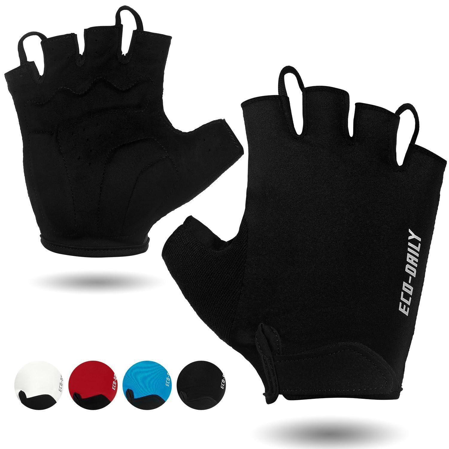 LuxusKollektion Fahrradhandschuhe Rennrad Handschuhe Sommer Kurz Schwarz S (1-St)