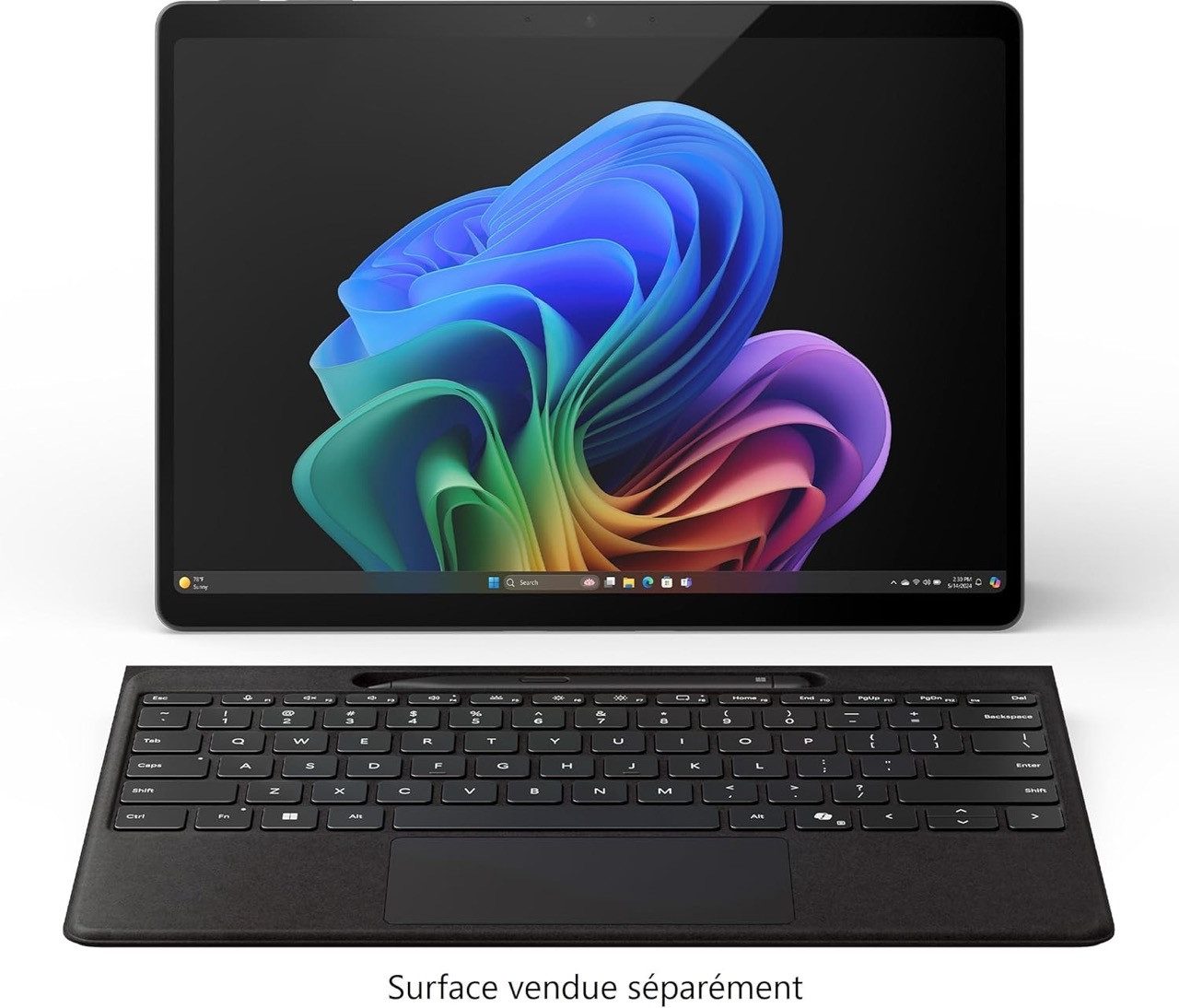 Microsoft Microsoft Surface Pro Flex Keyboard schwarz, DE Tablet-Tastatur (integrierter Akku, Chiclet, Haltevorrichtung für Eingabestift)