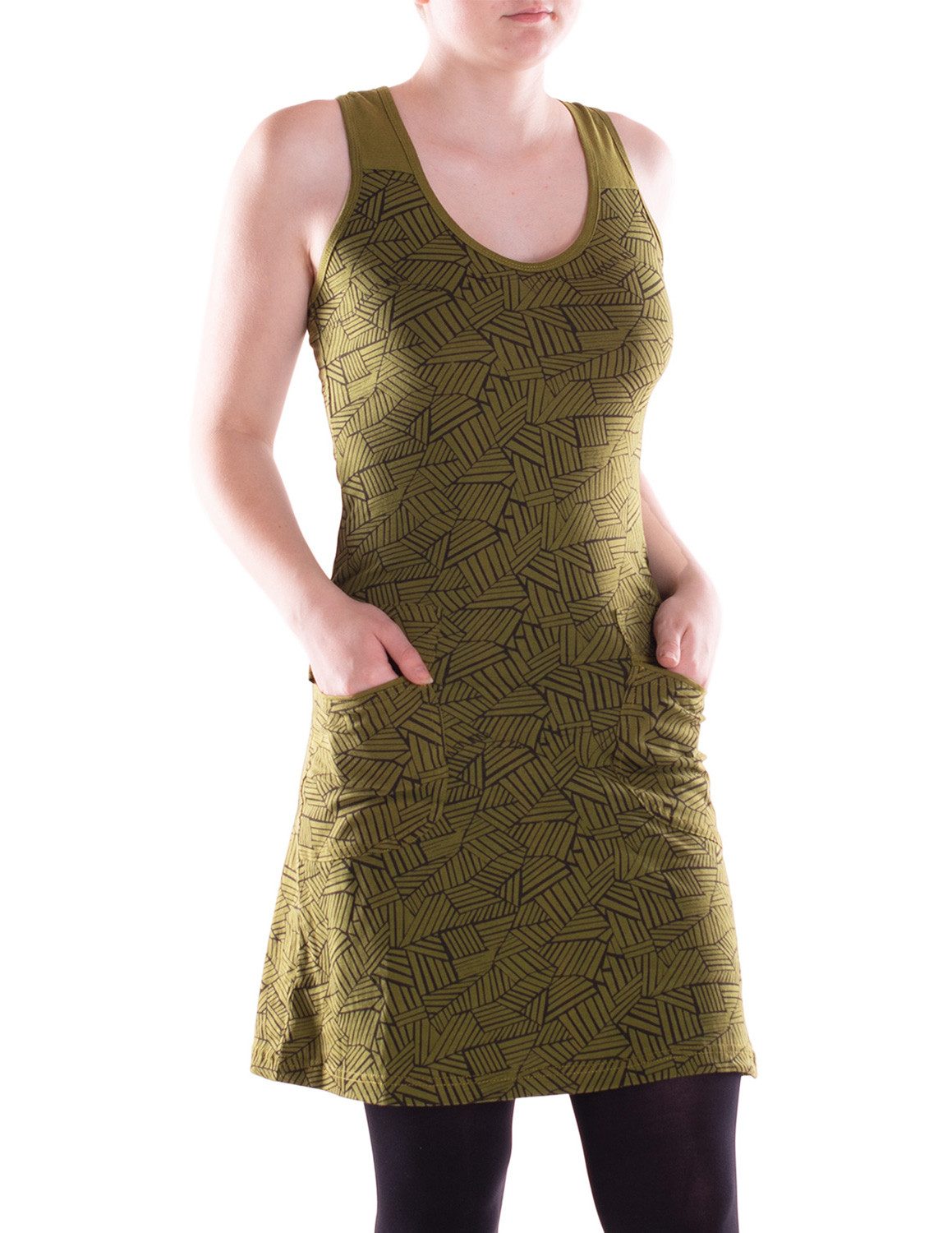 Vishes Sommerkleid Damen Kleid Baumwolle Geometrisch günstig online kaufen
