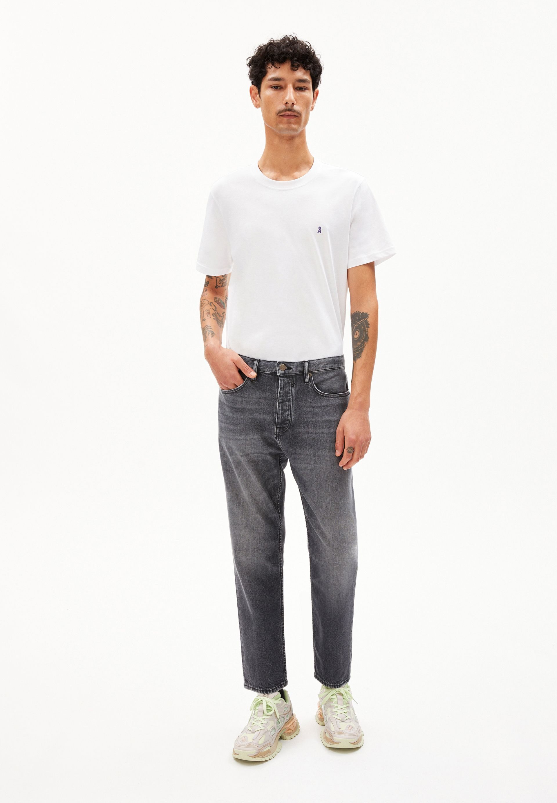 Armedangels Tapered-fit-Jeans AAUSTIN (Comfort-Stretch, Relaxed Fit) Mid waist