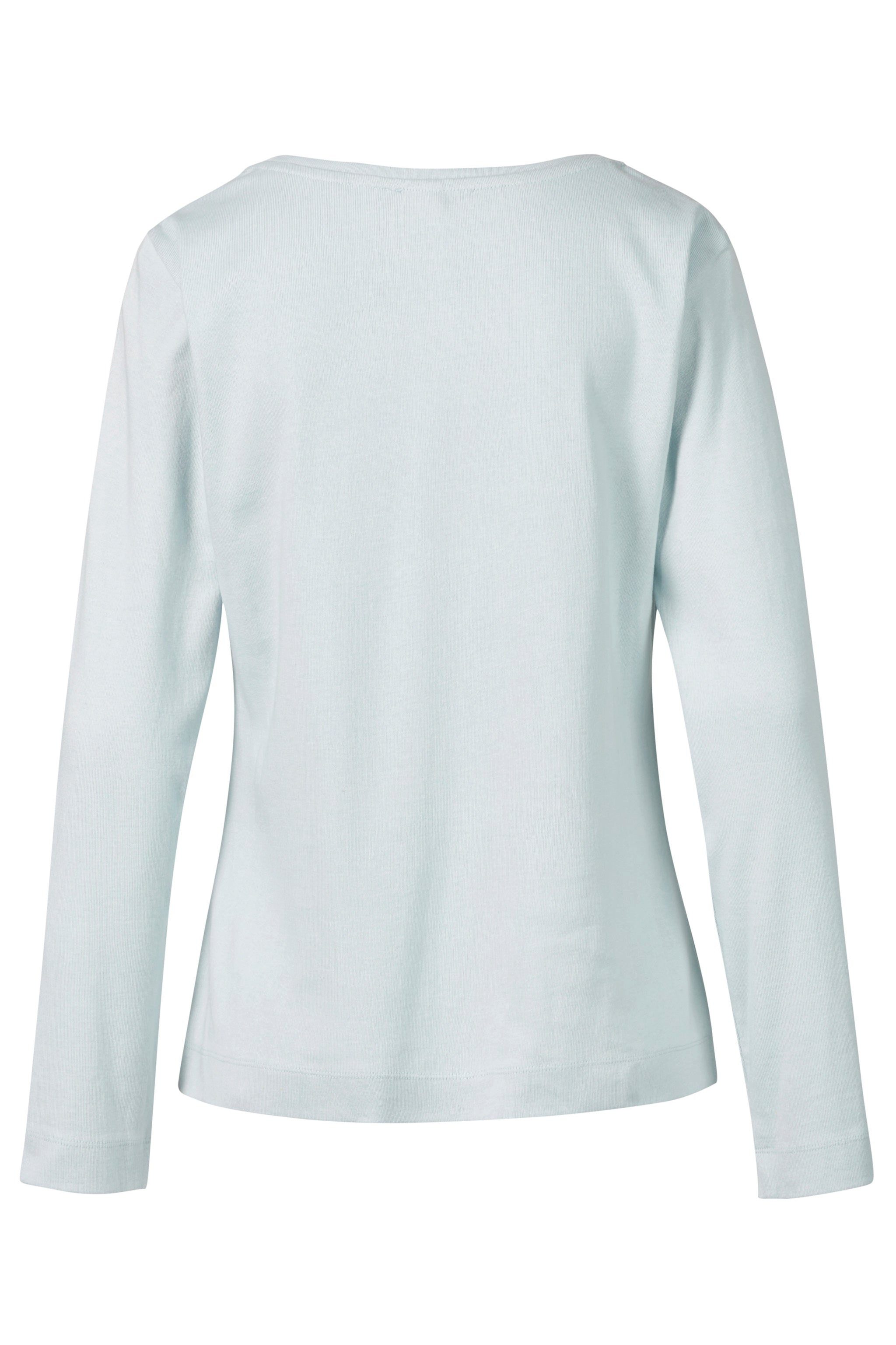 Himalaya Clothing Langarmshirt Basic Damen Shirt langarm "Alma" aus Feinrippjersey in Bio-Baumwolle Elegantes Longsleeve mit hohem Tragekomfort