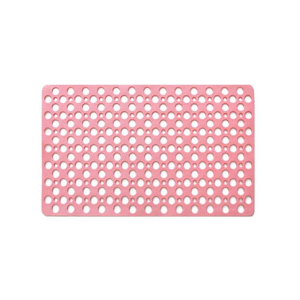 Agger Duscheinlage Quadratische Duschmatte rutschfest, 53 x 53 cm Badewannenmatte, L: 53 cm, Antirutschmatte Dusche mit Saugnäpfen und Abflusslöchern