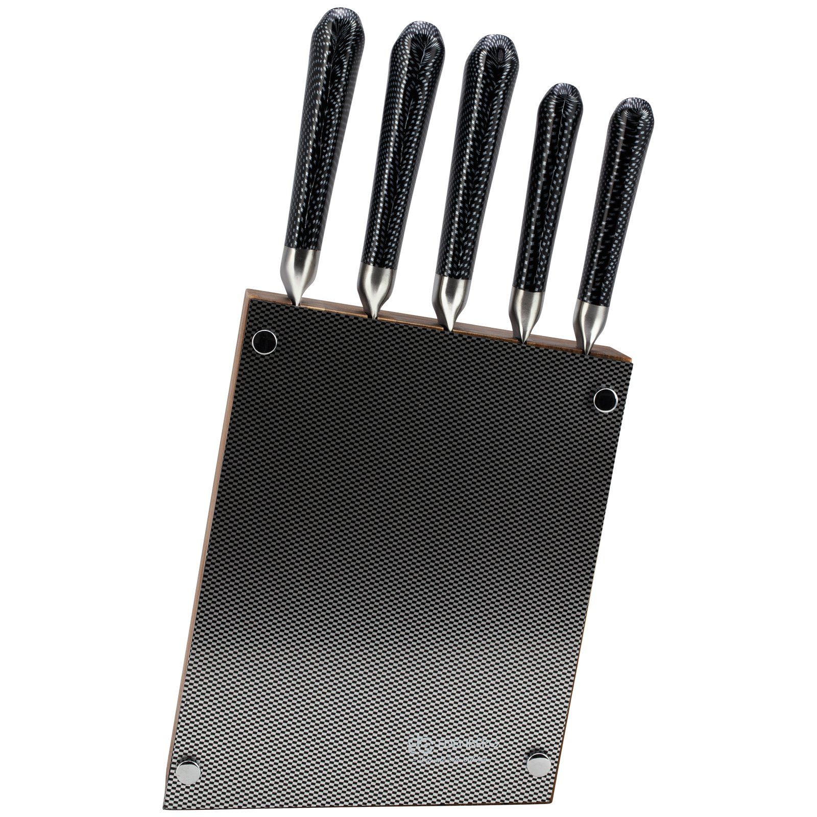 Schälmesser Chefmesser Brotmesser Messer Filetiermesser Halter (Set), Messer-Set Universalmesser Messerständer-Set Ständer Messerblock 6tlg. Block