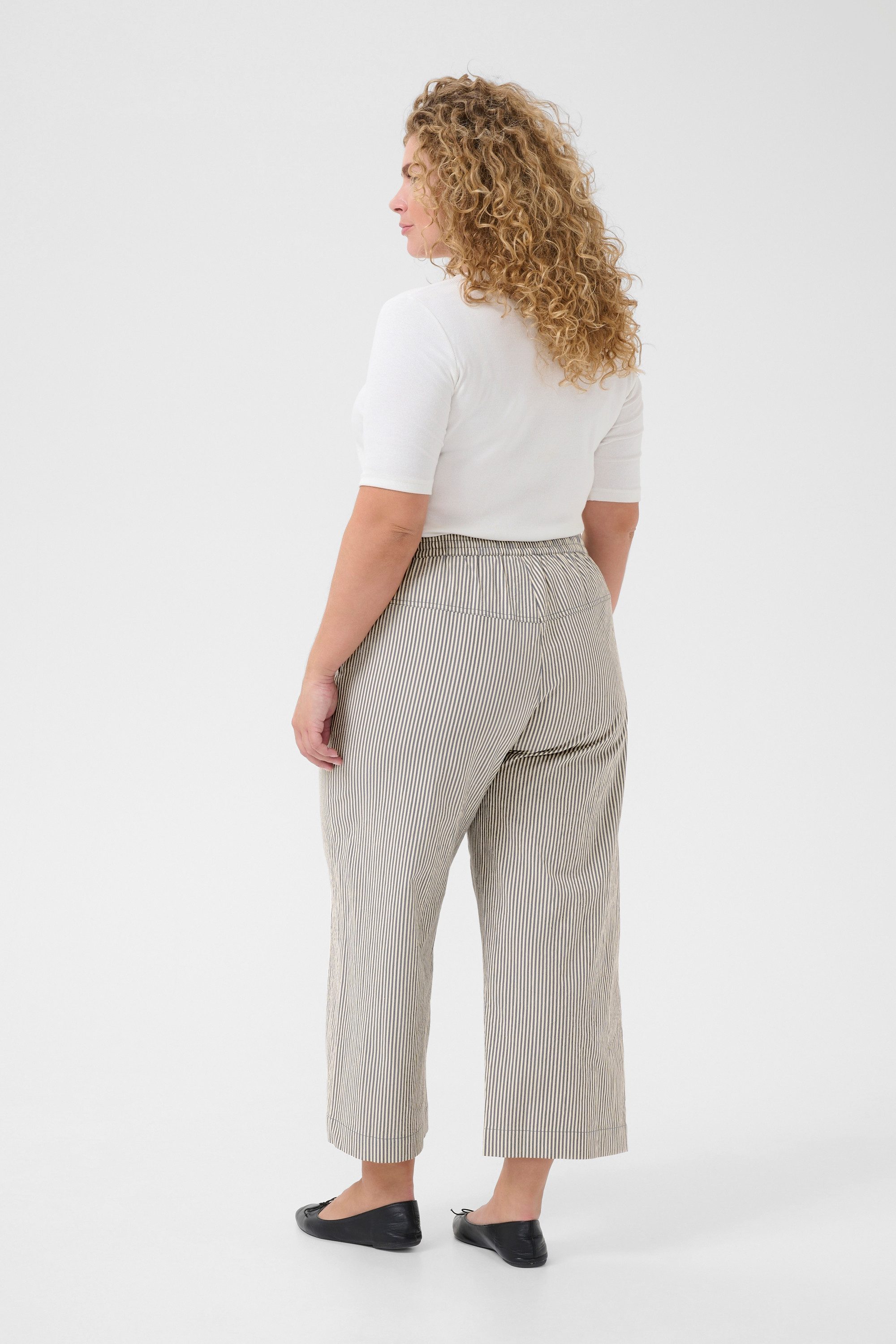 KAFFE Curve Stoffhose Casual Hose KCnana Große Größen