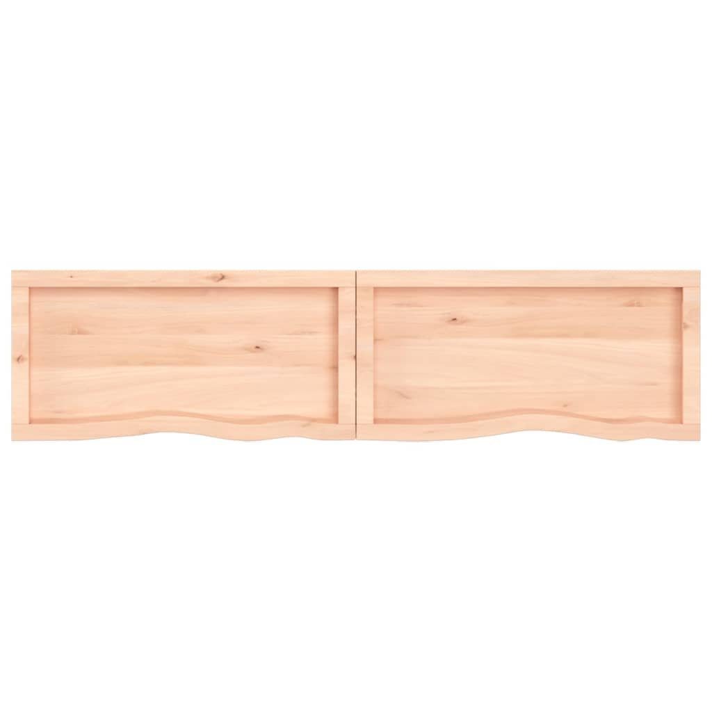 Eiche furnicato Tischplatte Massivholz Unbehandelt cm 160x40x(2-4)