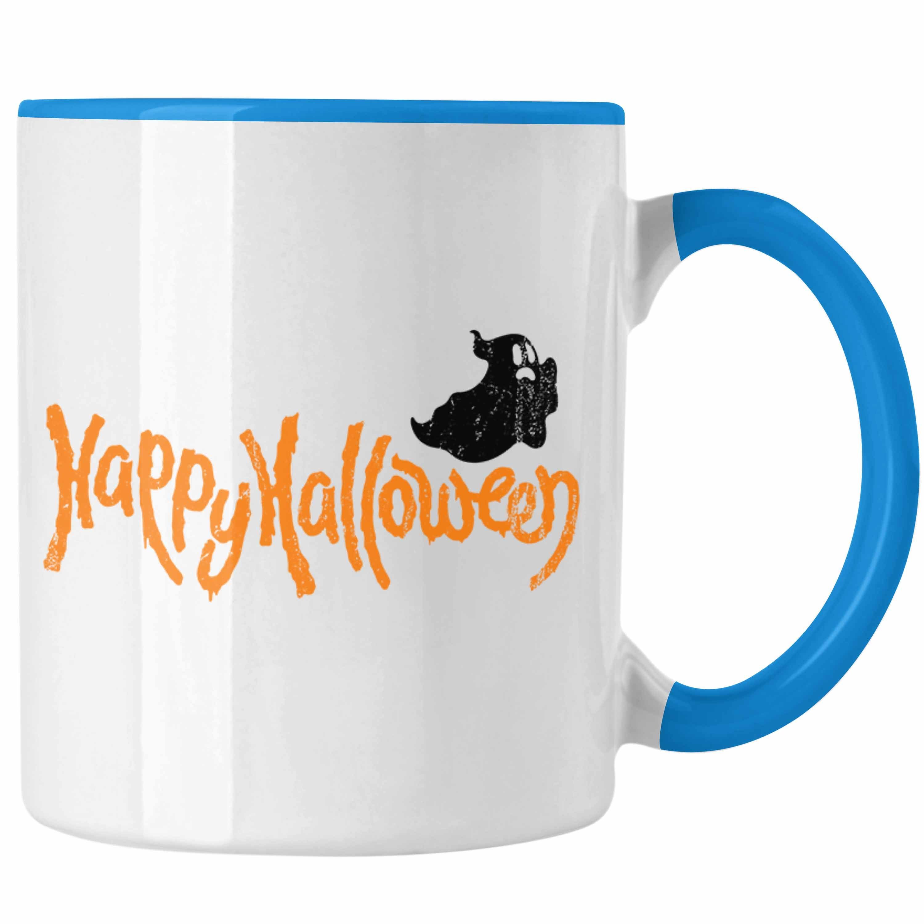 Kürbis Halloween Halloween Dekoration Happy Tasse Tasse Becher Trendation Geister Blau