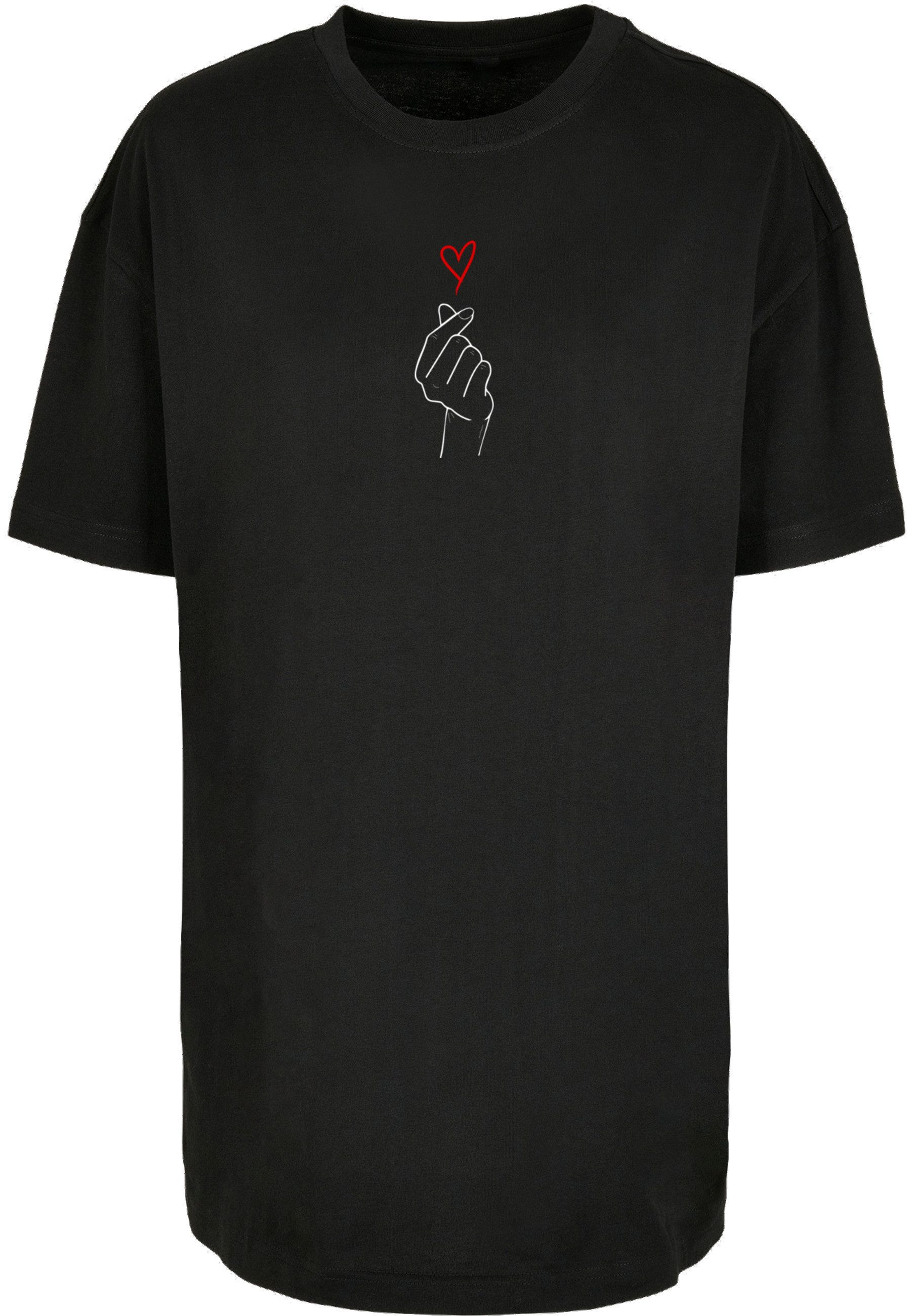 Merchcode T-Shirt Merchcode Damen Ladies K Heart Oversized Boyfriend Tee (1 günstig online kaufen