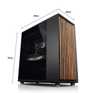 Kiebel Black Forest Dark 12 Gaming-PC (Intel Core i7 Intel Core i7-12700KF, RTX 4060 Ti, 32 GB RAM, 1000 GB SSD, Wasserkühlung)