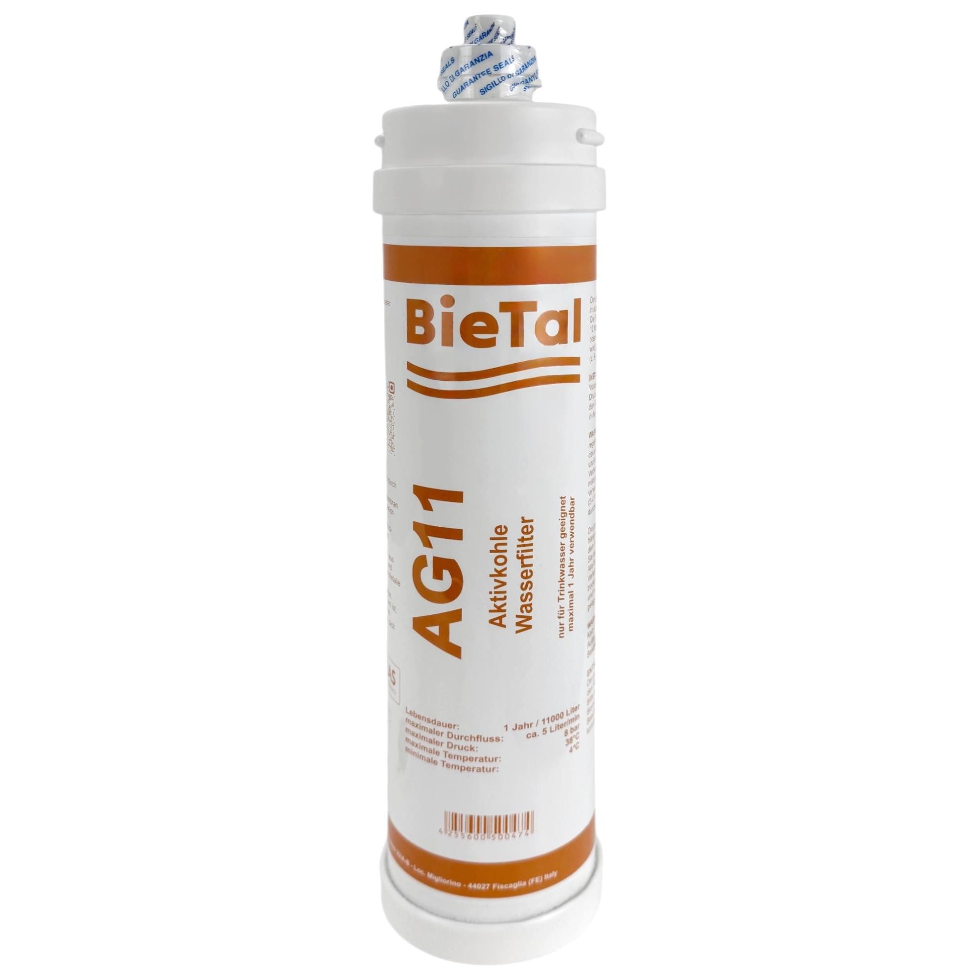 BieTal Wasserfilter BieTal® Filterpatrone AG11 Wasser Sprudler Spender kompatibel mit 4C