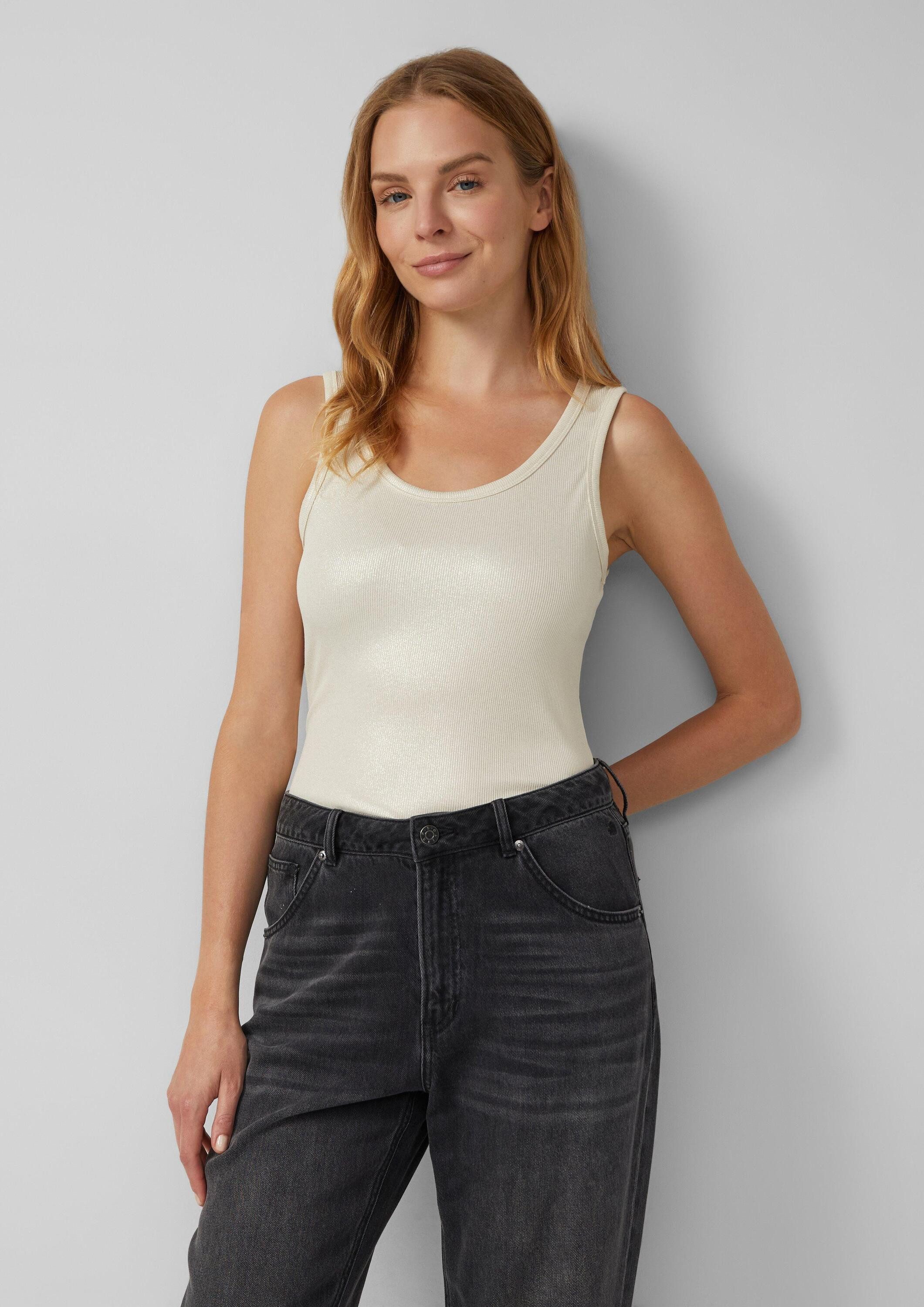 s.Oliver Muscleshirt T-Shirt Geripptes Tank-Top mit günstig online kaufen