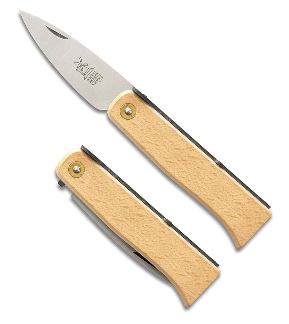 Windmühlenmesser Taschenmesser Taschenmesser "Lierenaar", Griff: Rotbuche, Klinge: carbon, (1 St)