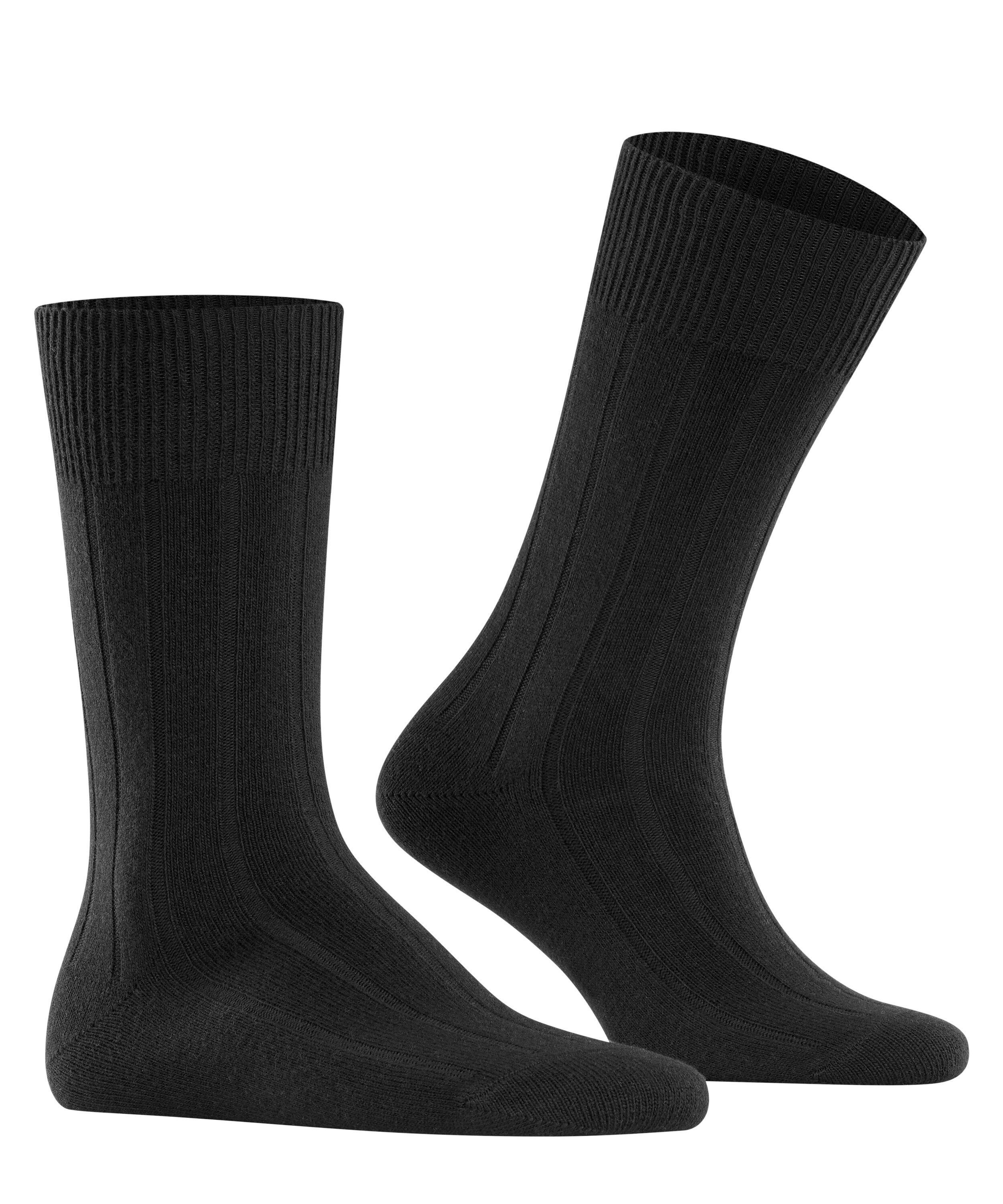 (3000) Socken FALKE Lhasa Rib black (1-Paar)