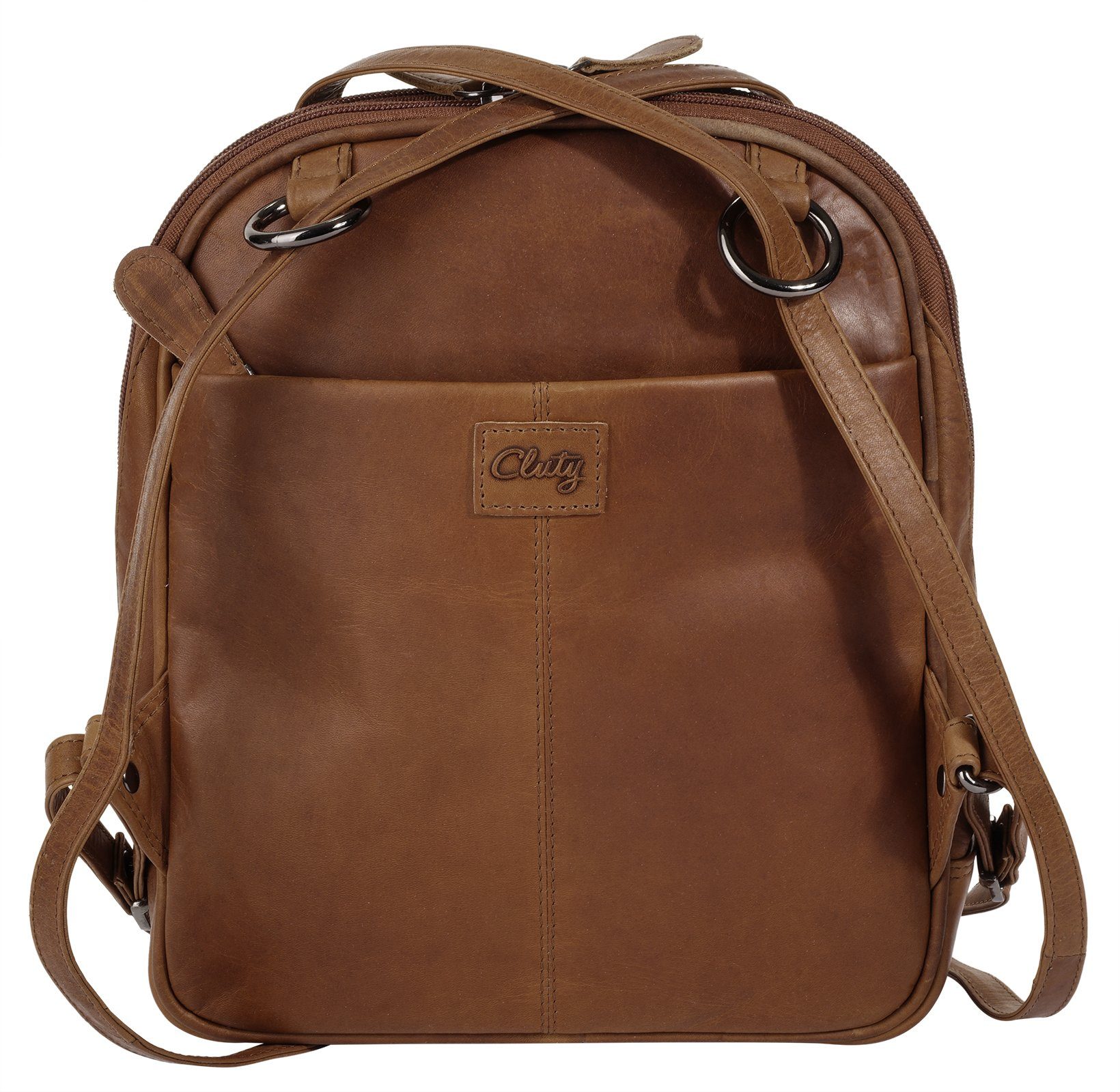 Cluty Cityrucksack, echt Leder