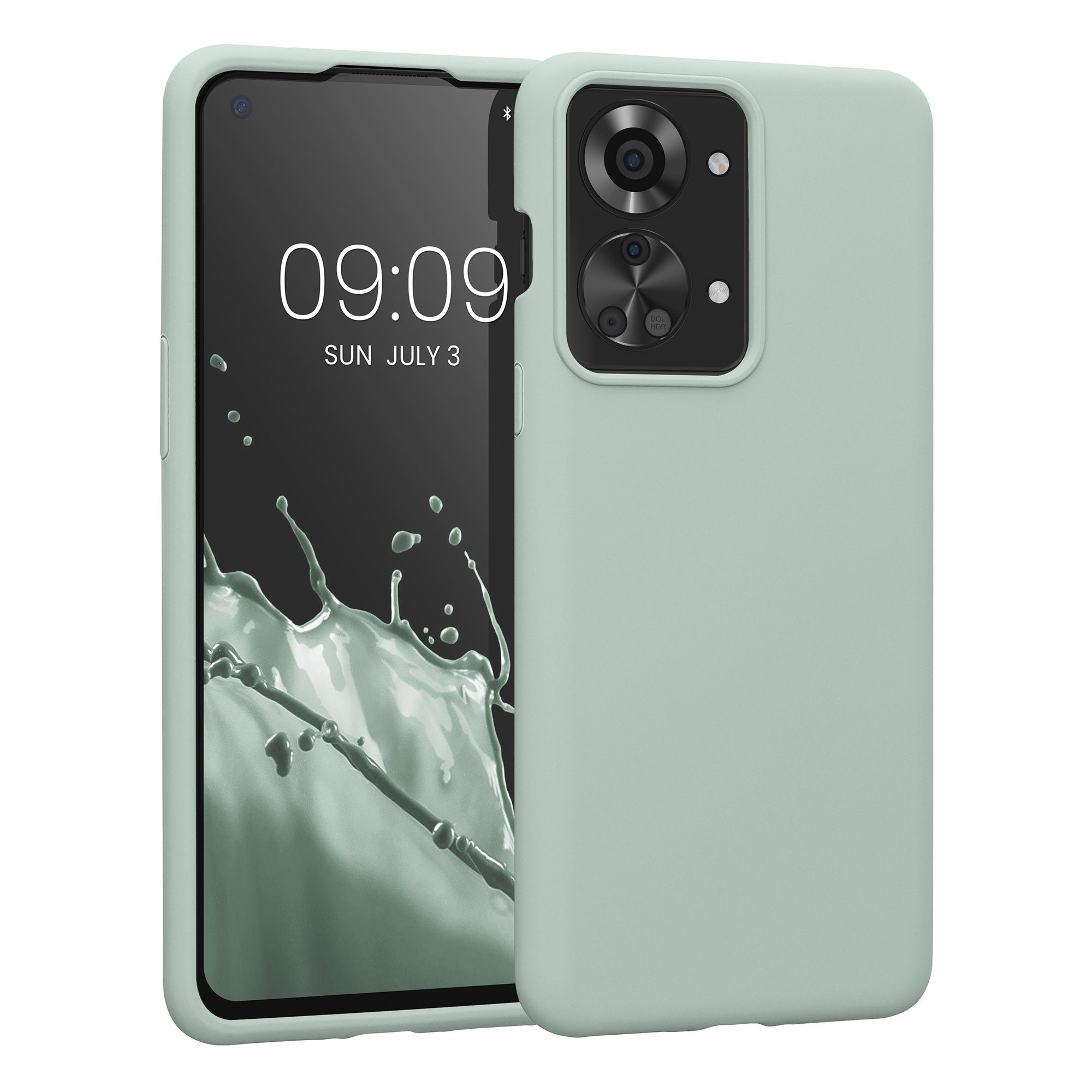 kwmobile Handyhülle Handyhülle für OnePlus Nord 2T 5G Hülle, Weiches Handy Silikon Case - Schutzhülle Cover