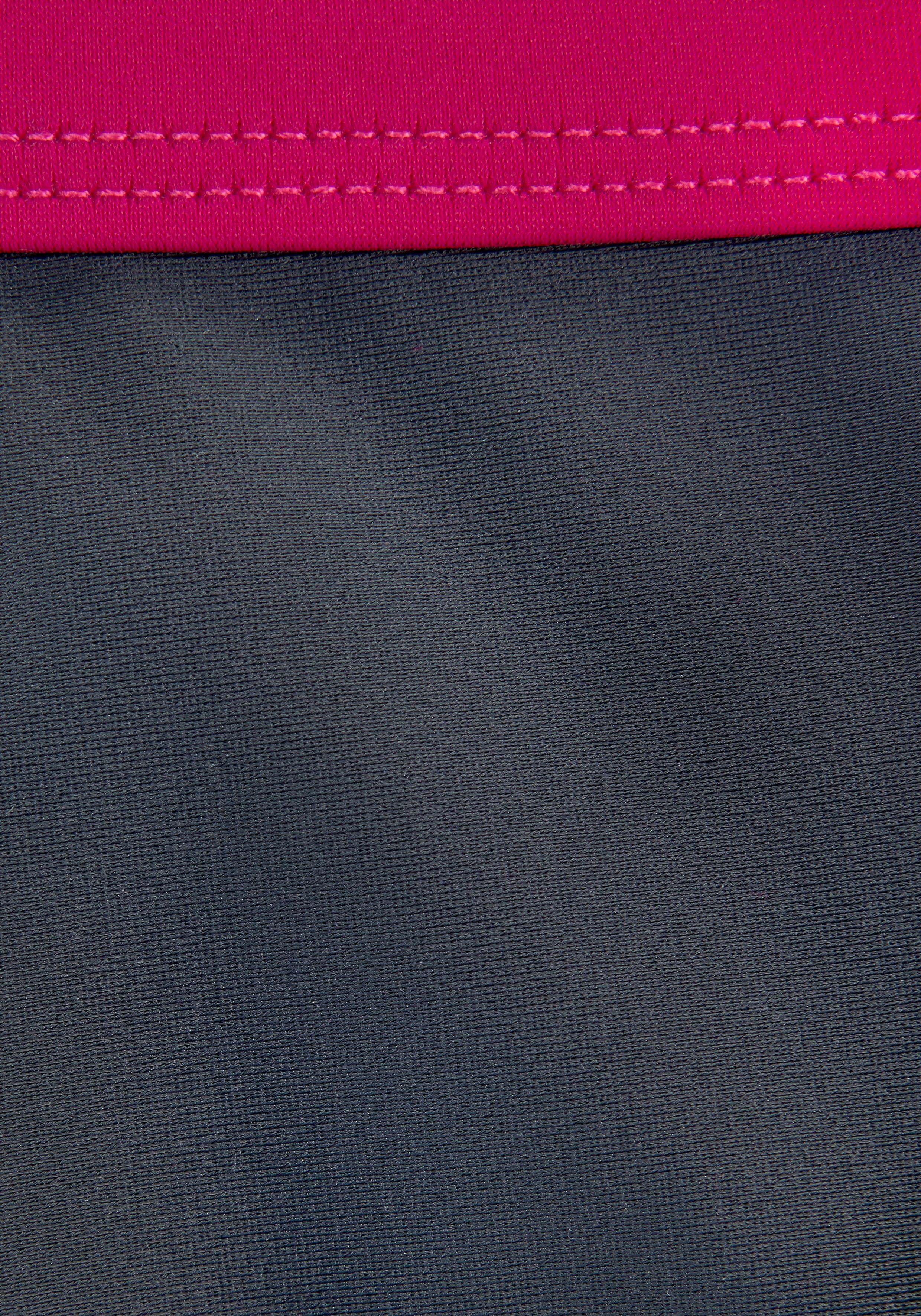 Hotpants mit Triangel-Bikini grau-pink trendiger Buffalo