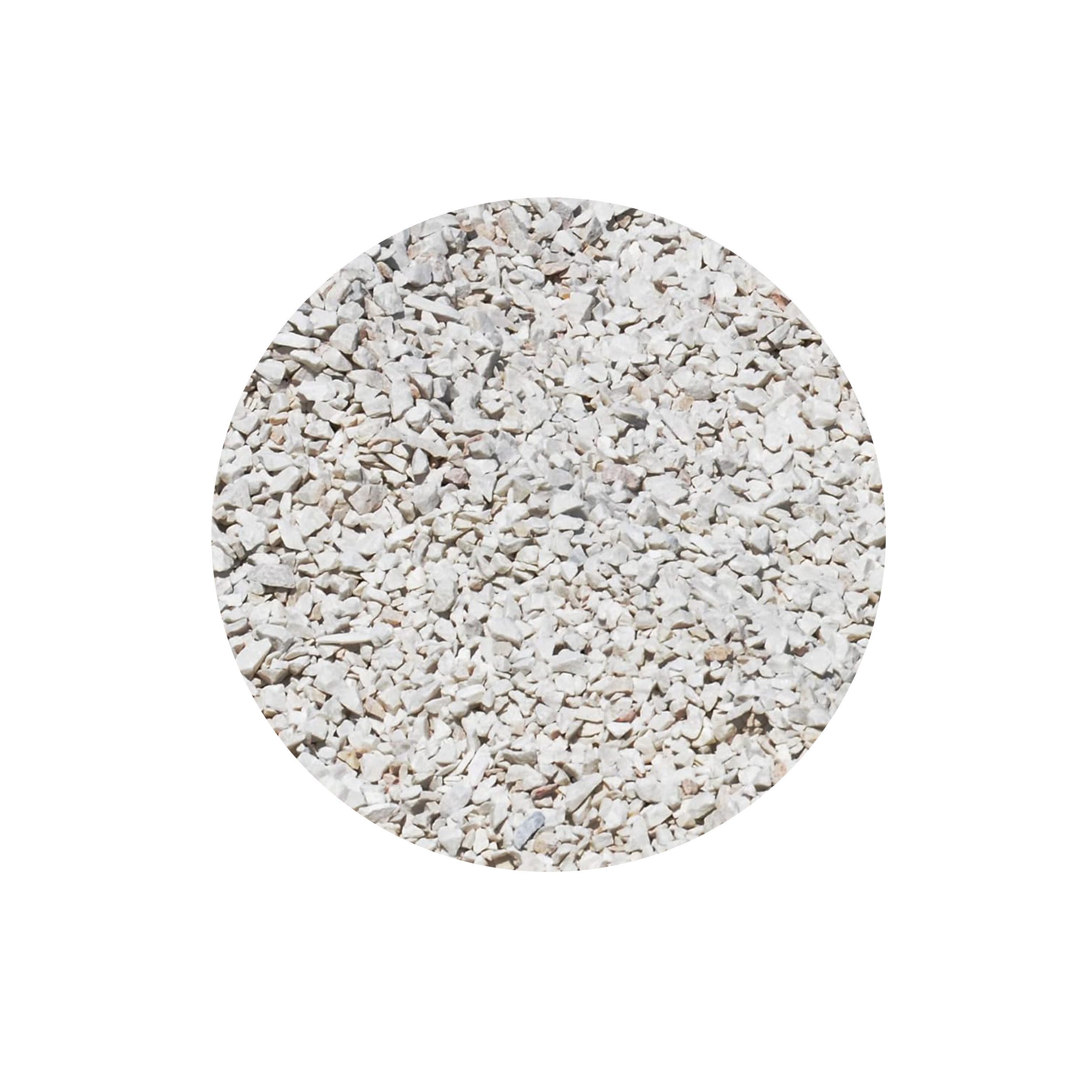 Best for Garden Trittsteine Granit Ziersplitt Weiß 8-16 mm