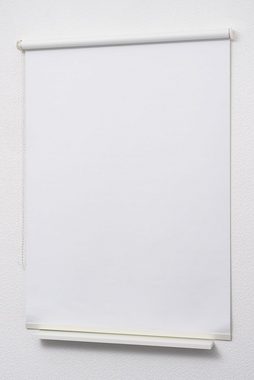 Rollo Basisrollo Holzdekor abdunkelnd Weiß, LYSEL®, abdunkelnd, HxB 190x60cm