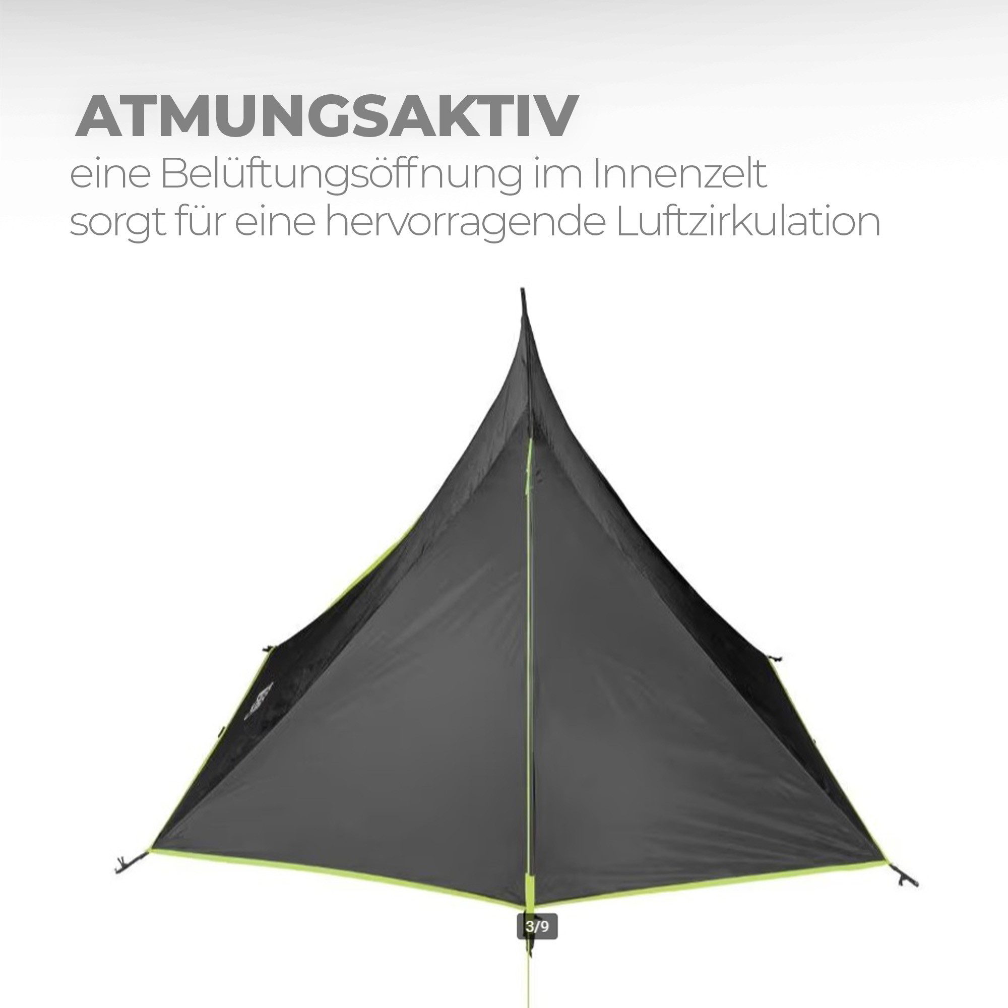 Bestlivings Bikerzelt Tunnelzelt Bike, Personen: 2, Ultraleicht Bikepacking Zelt mit Insektenschutz für Camping- & Outdoor